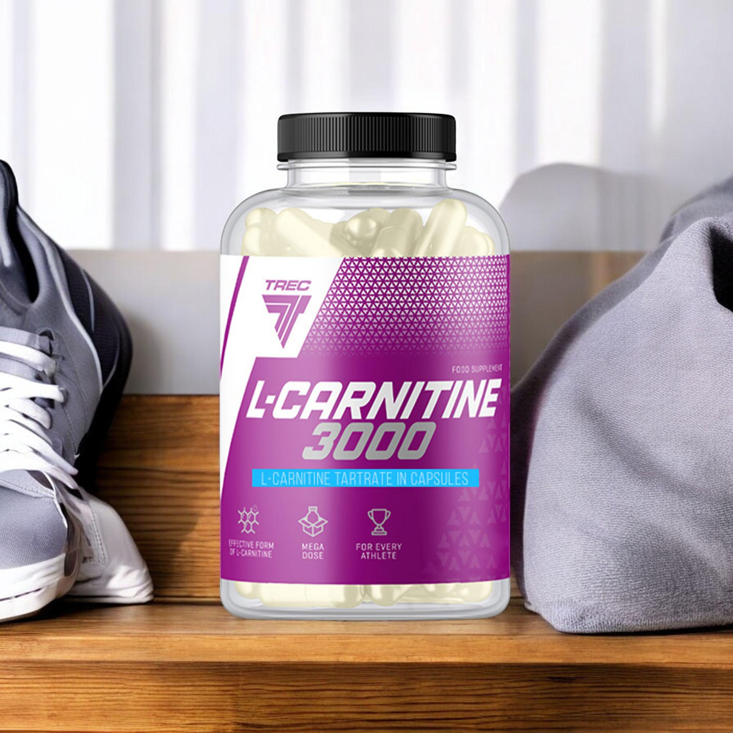 TREC L-Carnitine 3000 - 60caps. - 3x L-Karnityna