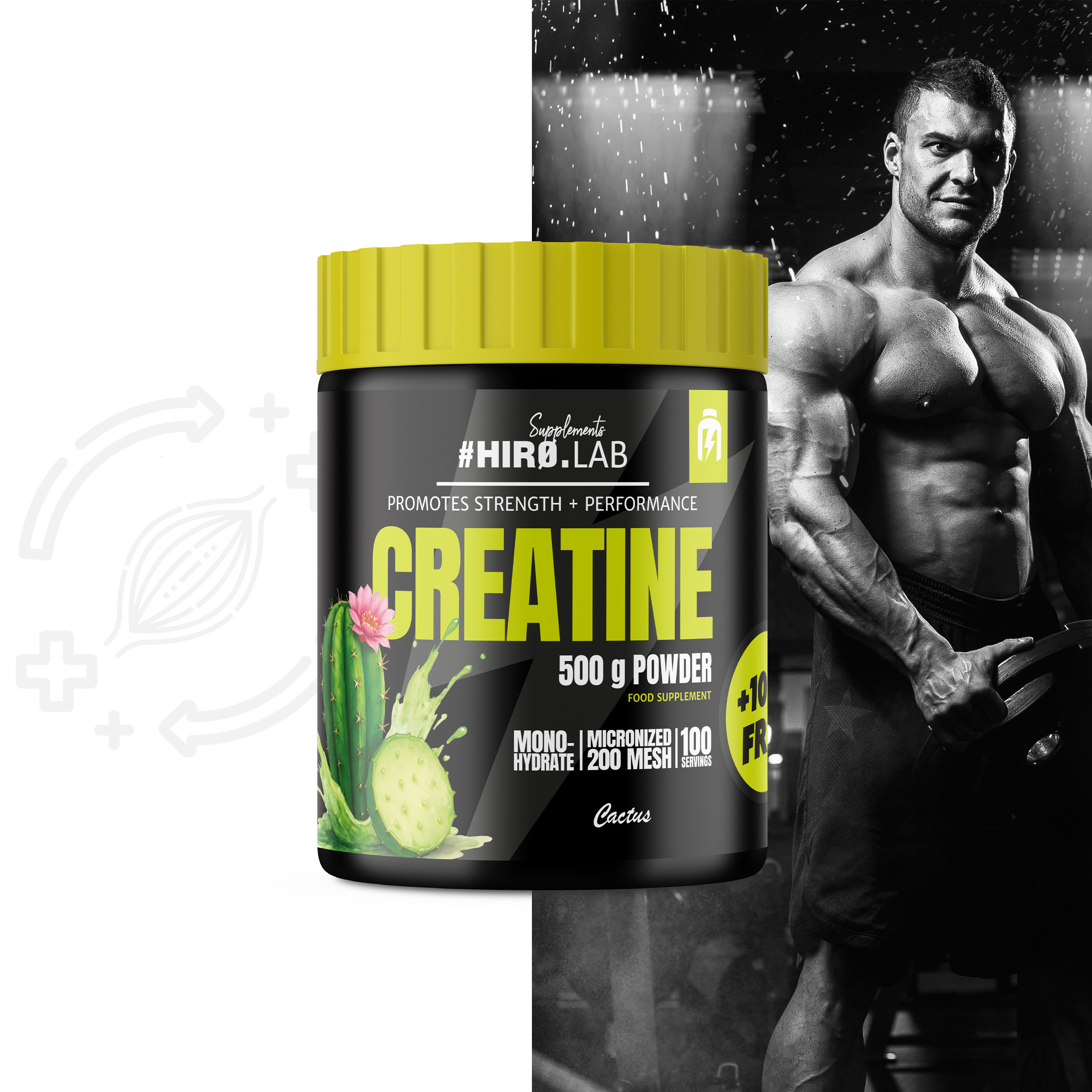 HIRO.LAB Creatine - 3x 500g + 100g FREE