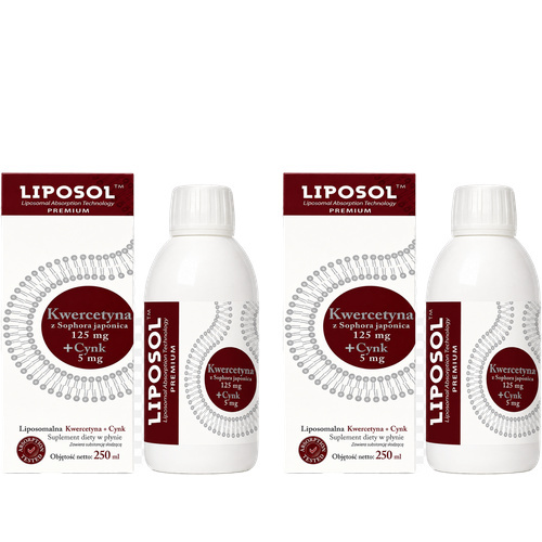 ALINESS - Liposol Liposomalna Kwercetyna 125mg + Cynk 5mg - 2x 250ml