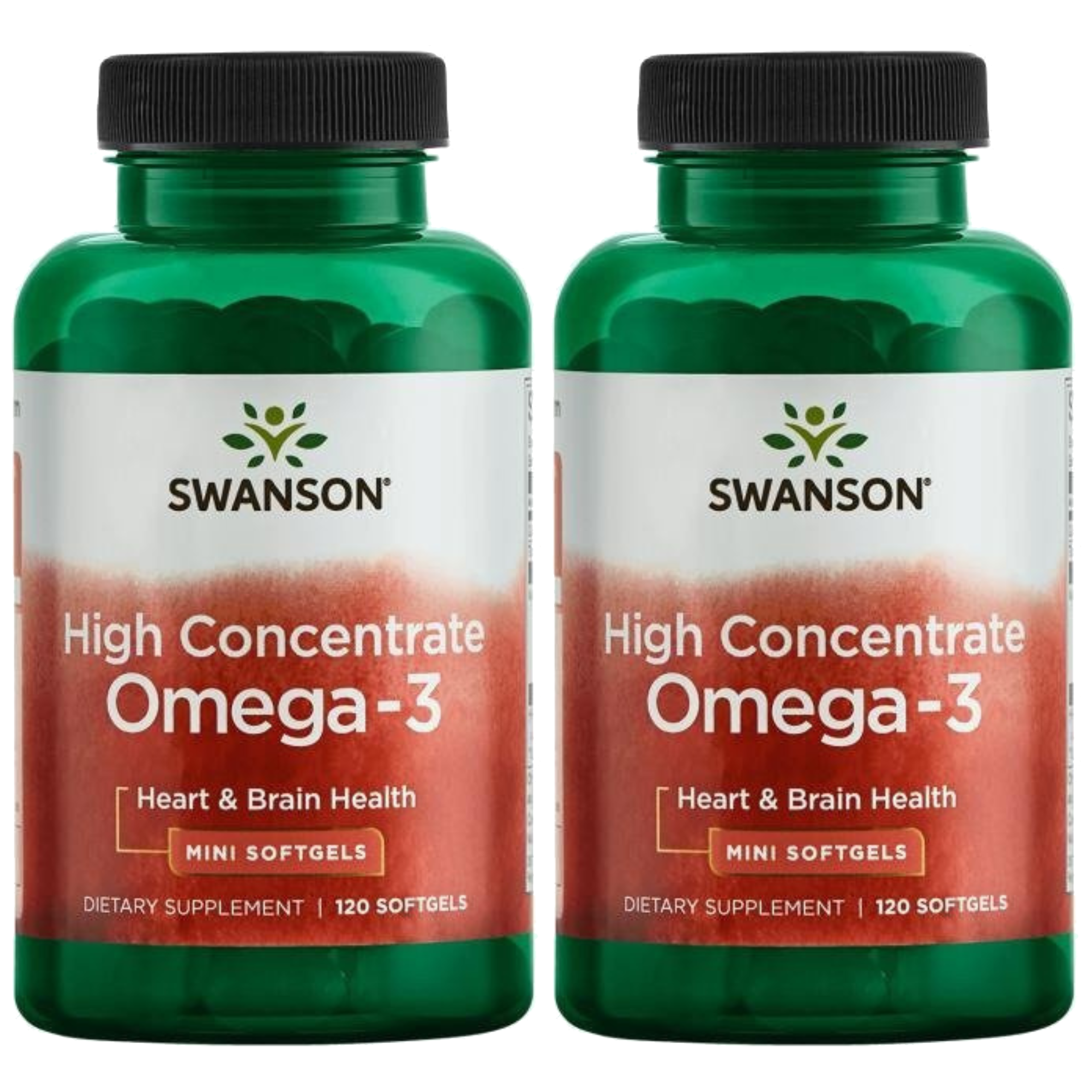 SWANSON Omega 3 High Concentrate - 2x 120softgels