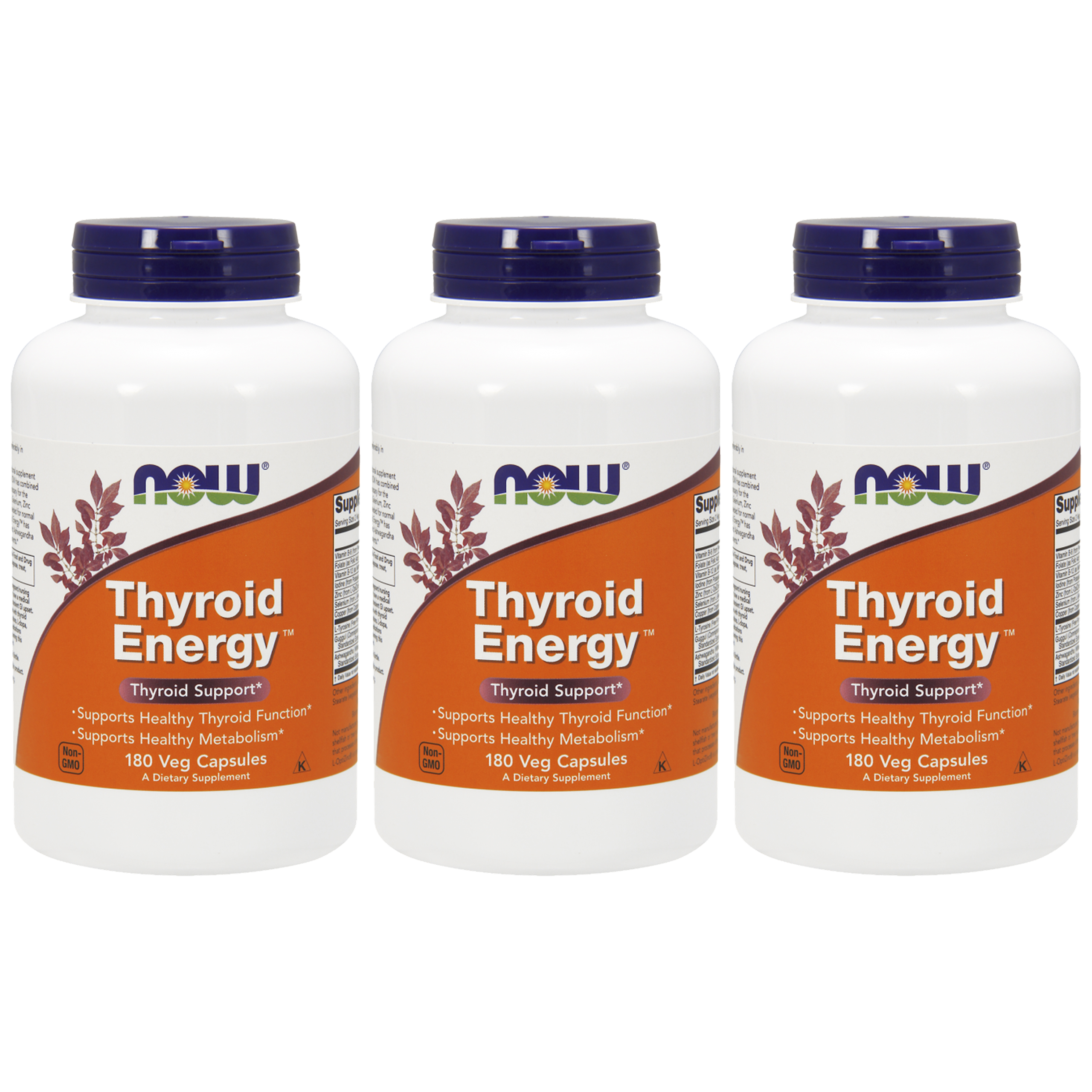 NOW Thyroid Energy - 3x 180vegcaps
