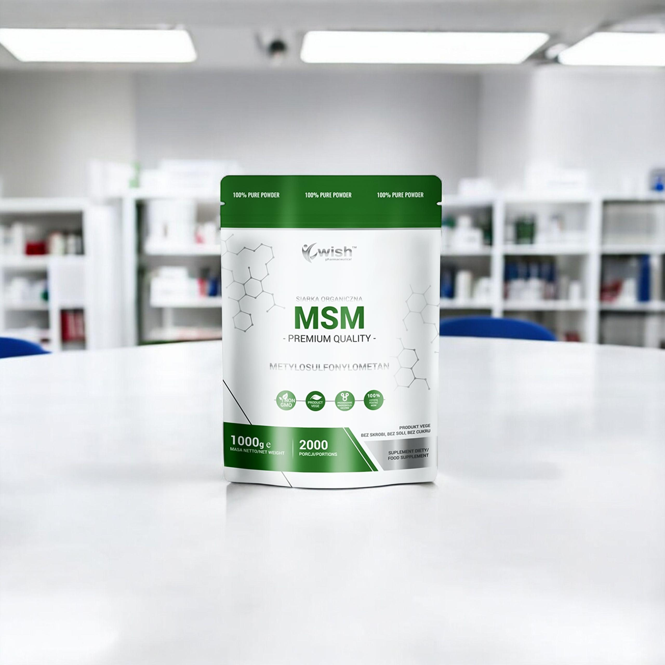 WISH Pharmaceutical MSM - 2x 1000g