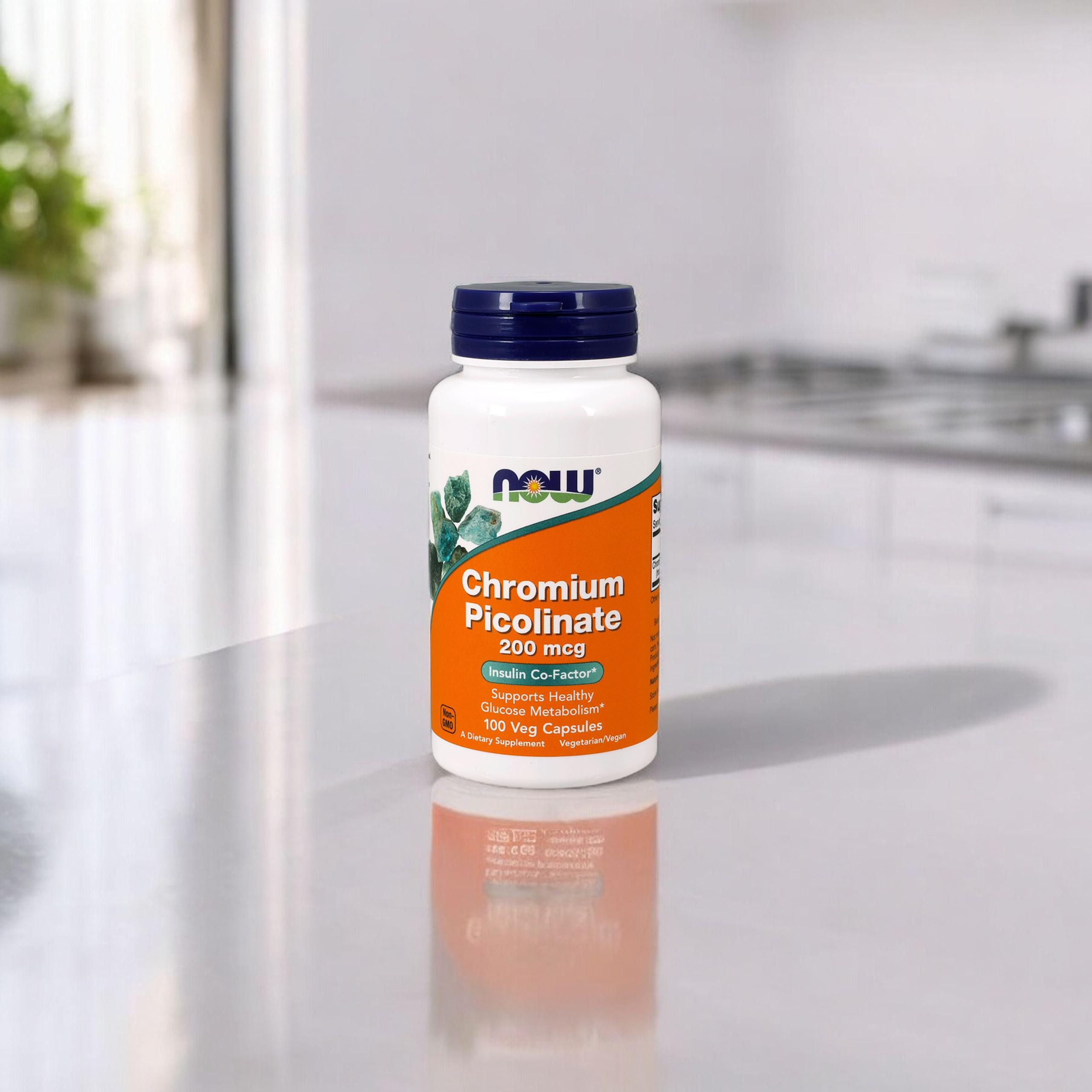 NOW Chromium Picolinate - 100vcaps