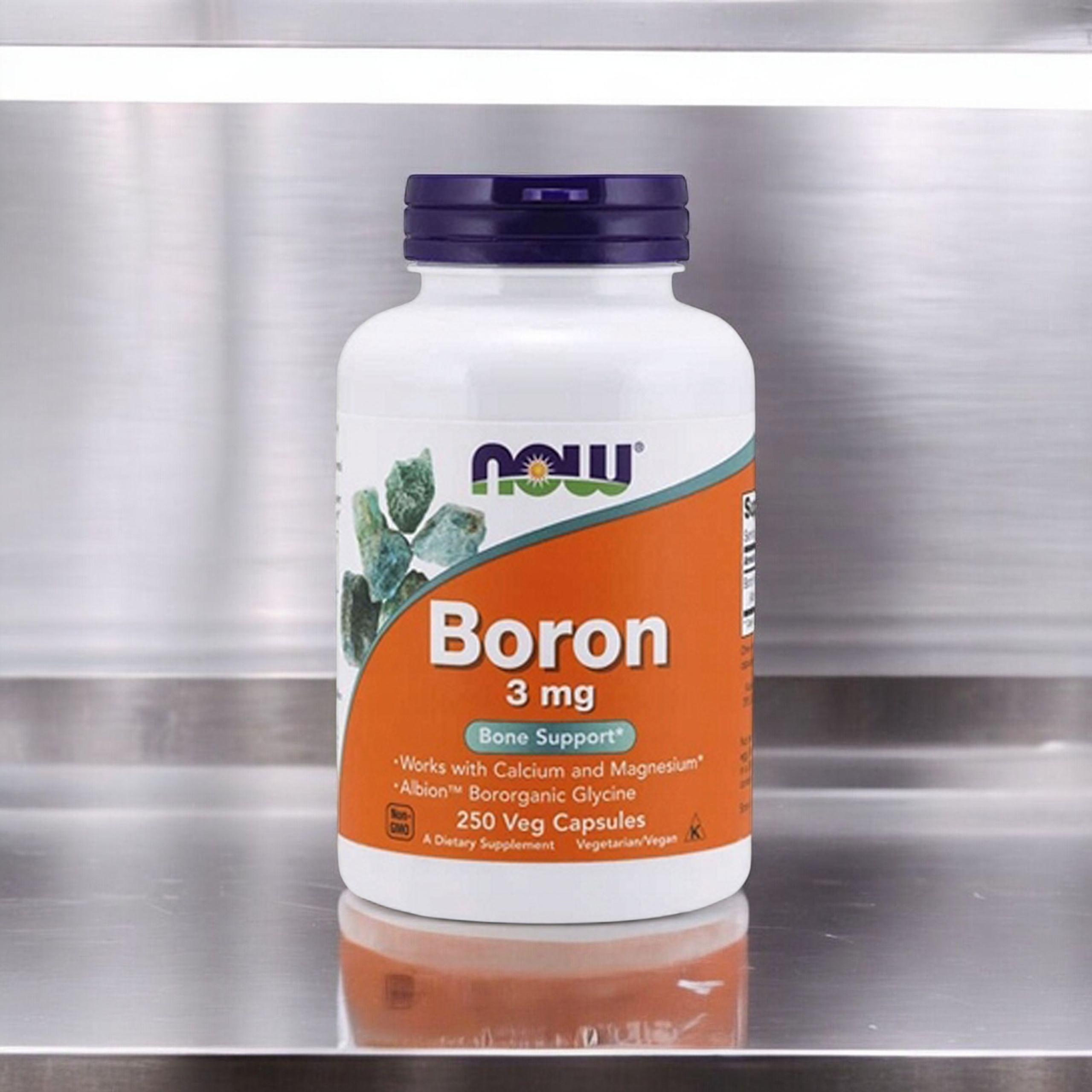 NOW Boron 3mg - 3x 250vcaps.