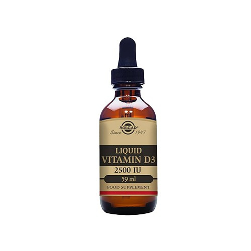 SOLGAR Vitamin D3 Liquid 2500IU - 59ml - Orange - Witamina D w kroplach