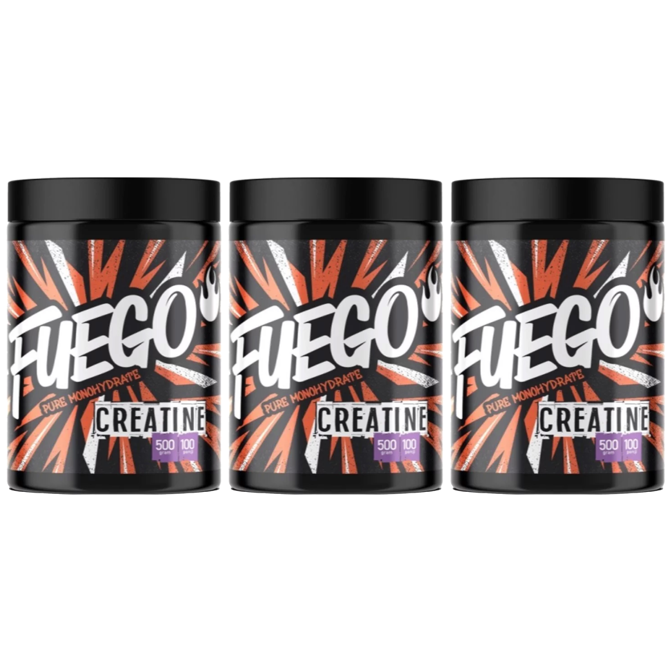 FUEGO - Creatine - 3x 500g - Pure