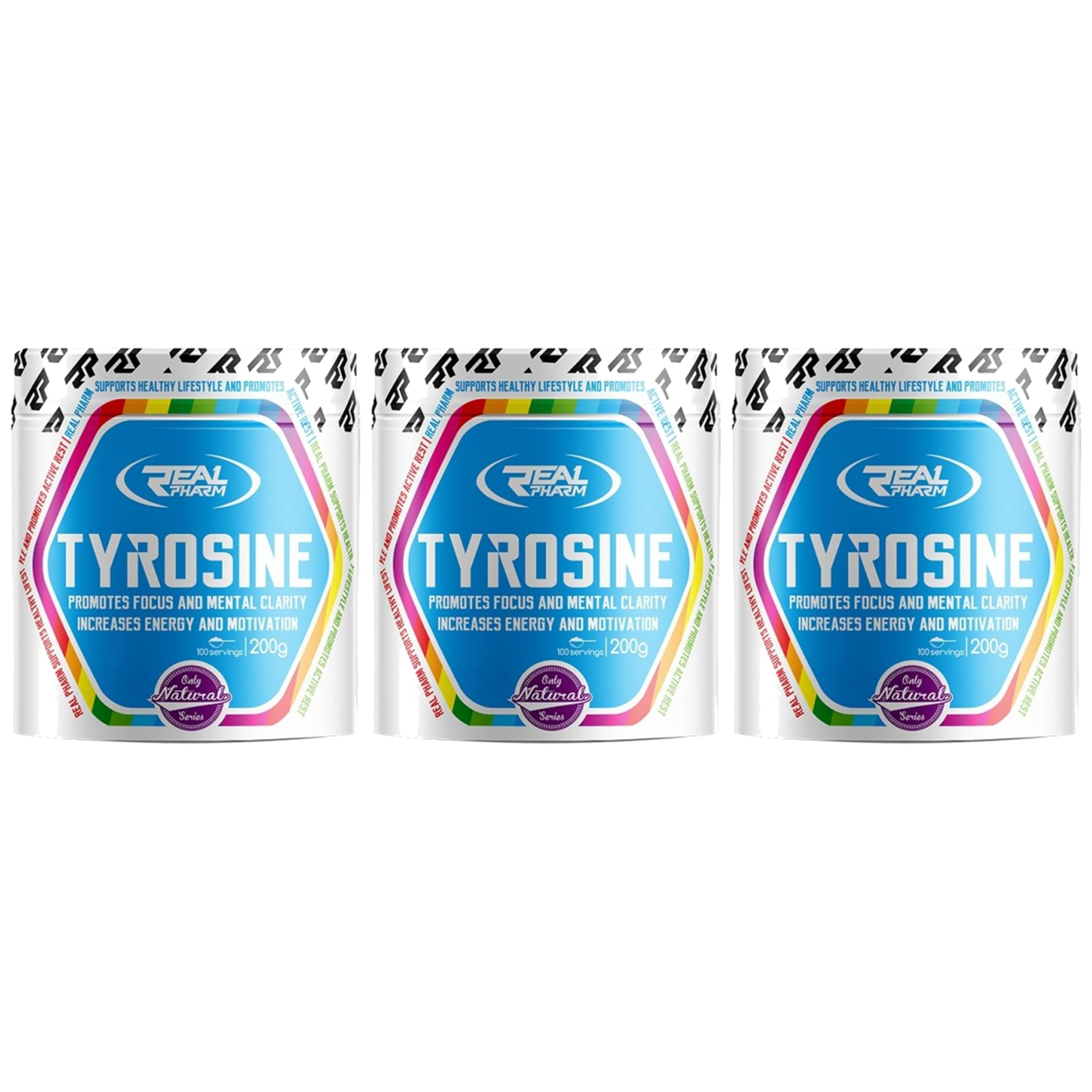 REAL PHARM Tyrosine - 3x 200g