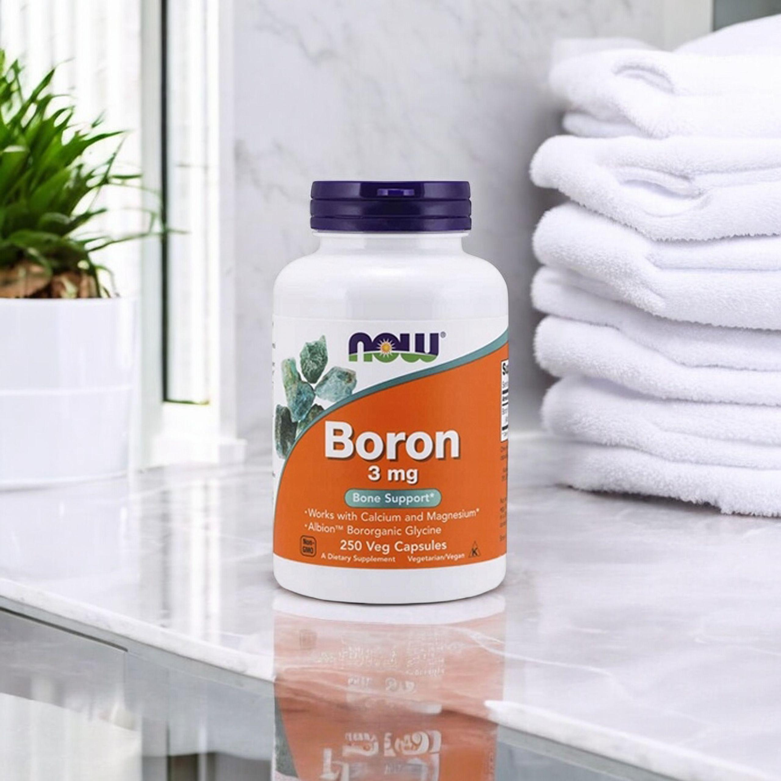 NOW Boron 3mg - 250vcaps.
