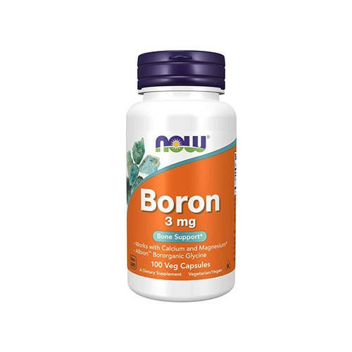 NOW Boron 3mg - 100vcaps.