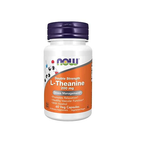 NOW L-Theanine 200mg - 2x 60cvaps.