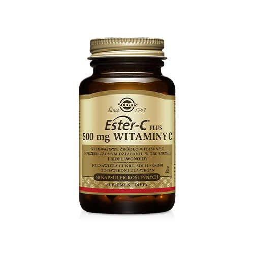 SOLGAR Ester-C Plus 500mg Witaminy C - 50vcaps