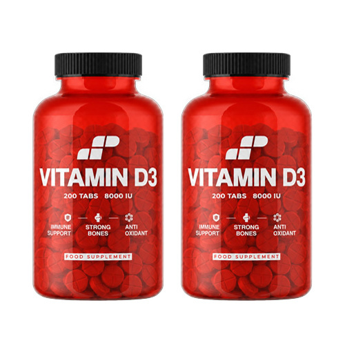 2x MP NUTRITION Vitamin D3 8000IU - 200tabs