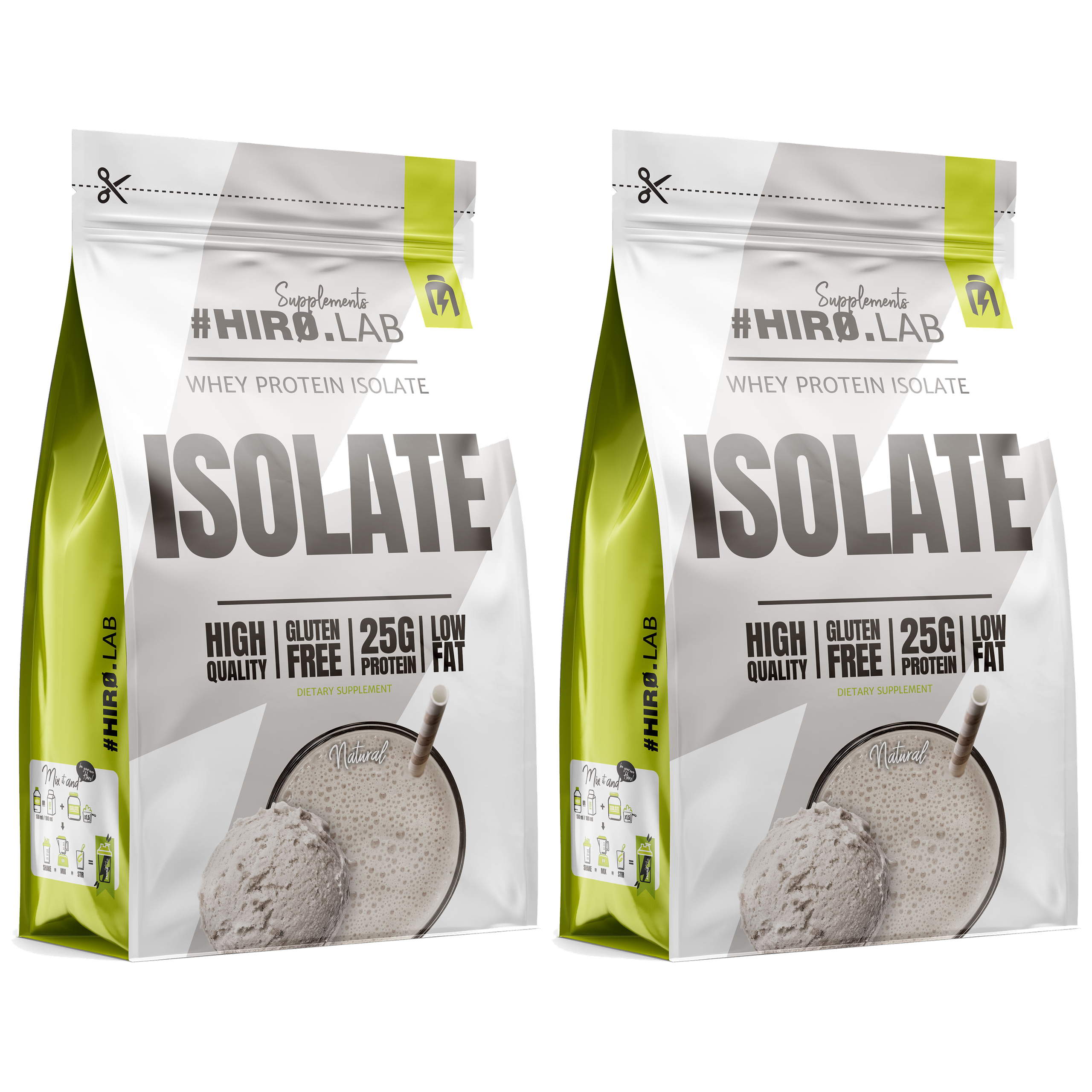 HIRO.LAB Whey Protein Isolate - 2x 700g