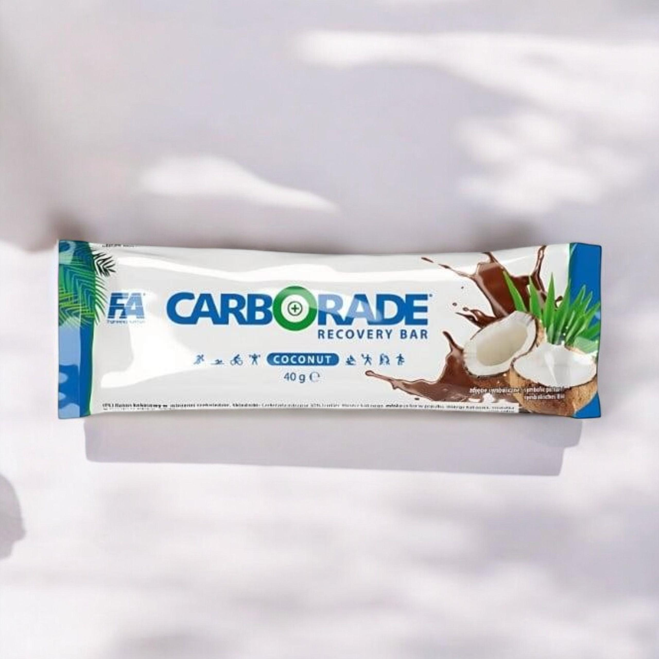 FITNESS AUTHORITY - Carborade Recovery Bar - 24x 3x 40g - Coconut