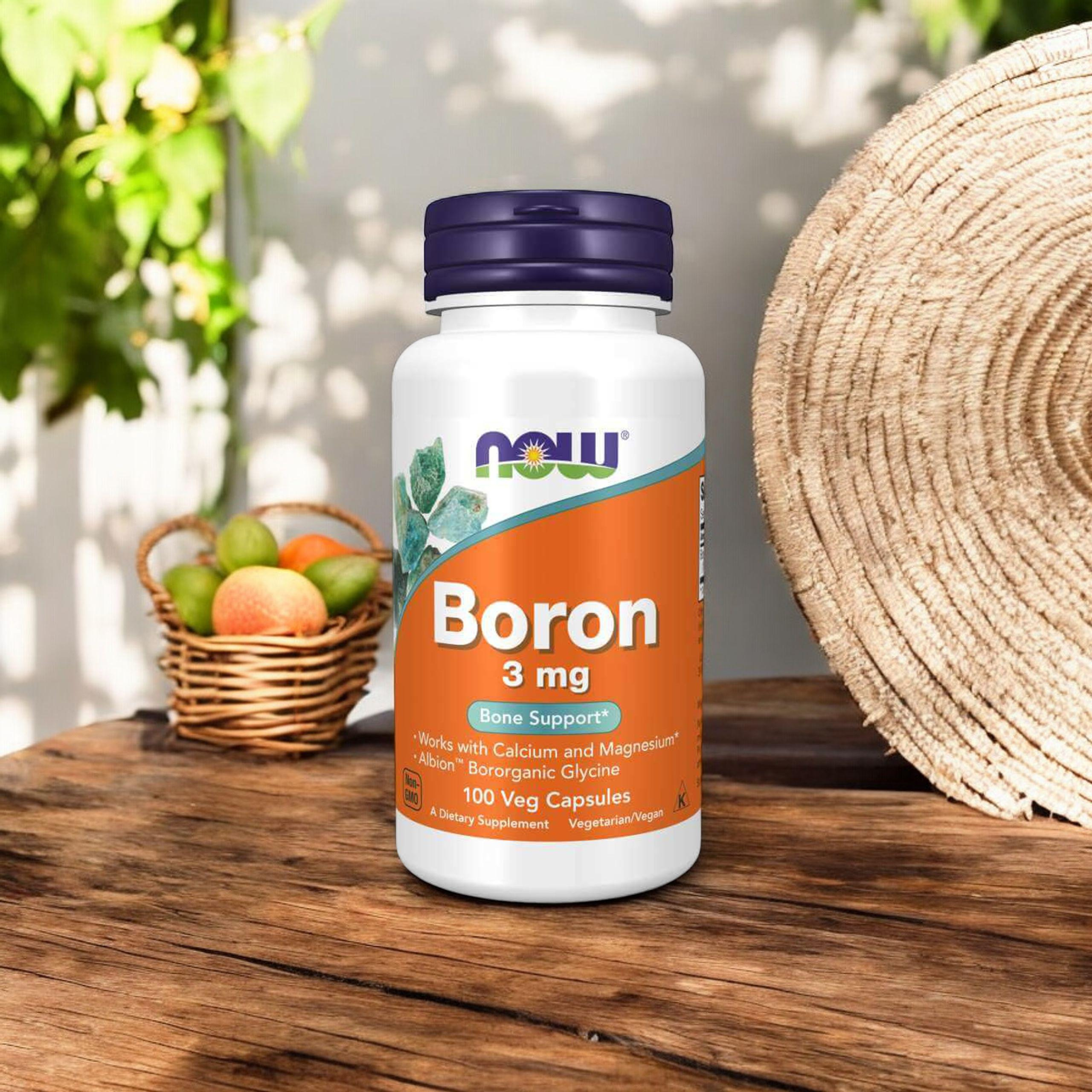 NOW Boron 3mg - 2x 100vcaps.