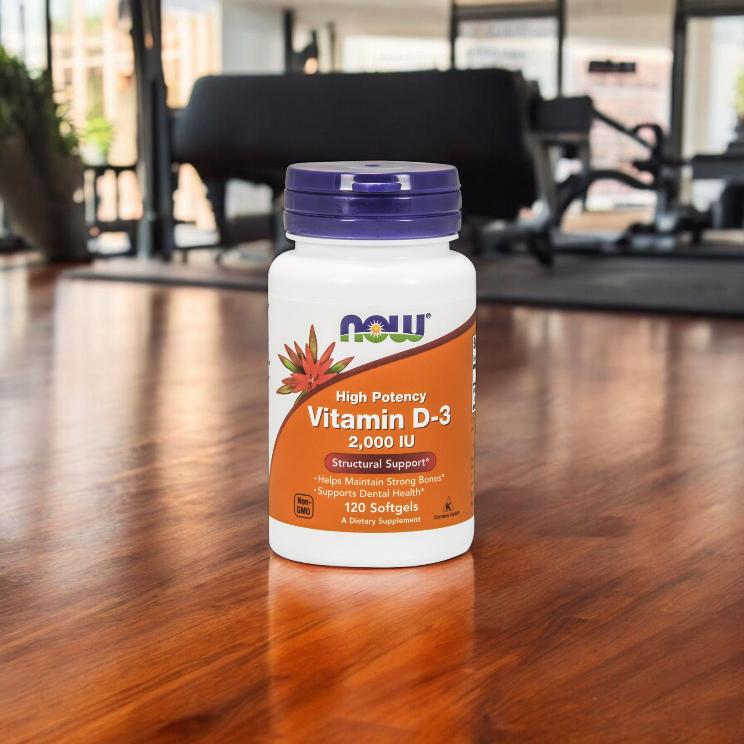 NOW Vitamin D3 2000IU - 2x 120softgels