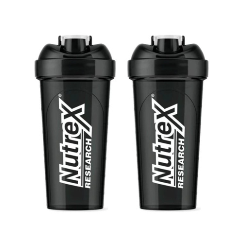 NUTREX - Shaker Bottle - 2x 700ml - Black
