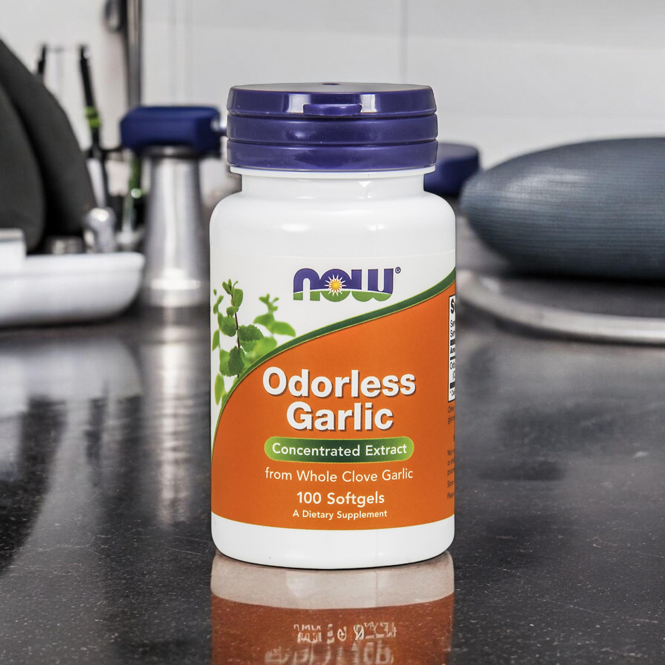 NOW Odorless Garlic - 2x 100soft gels