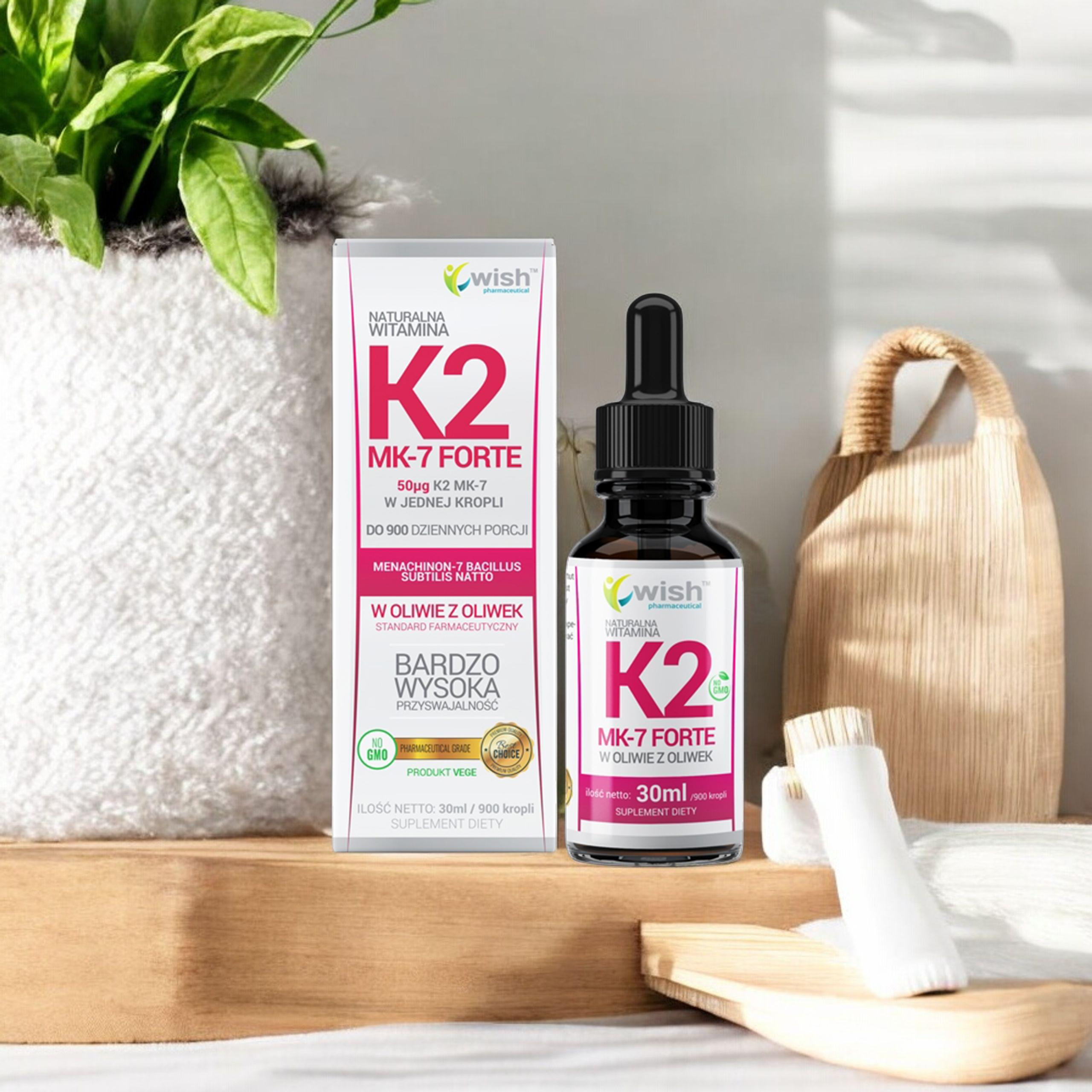 WISH Pharmaceutical Vitamin K2 Mk-7 Forte - 2x 30ml