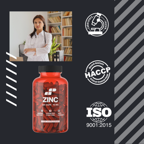 3x MP NUTRITION Zinc - 120caps - Cynk