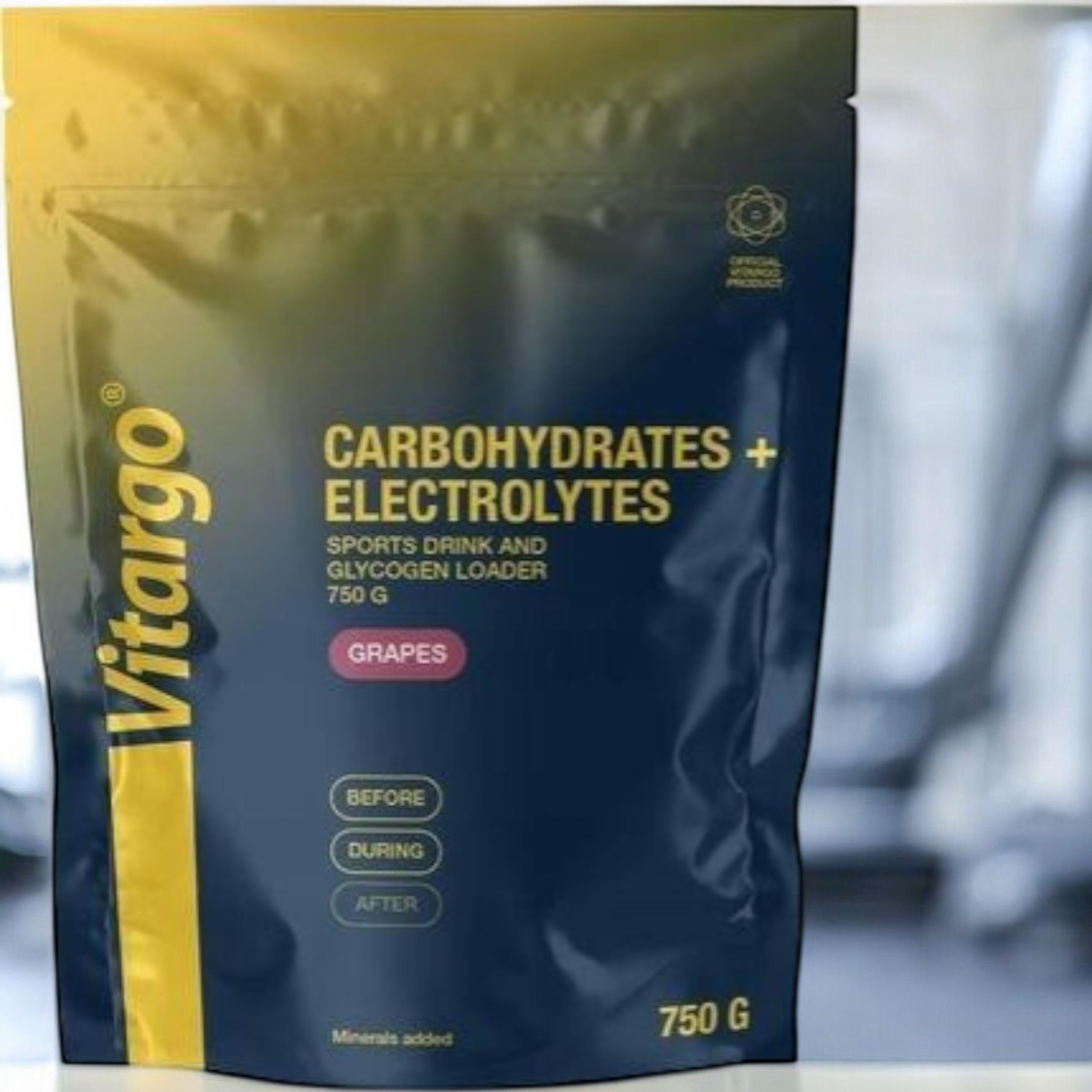 VITARGO - Carbohydrates + Electrolyte - 3x 750g - Grape