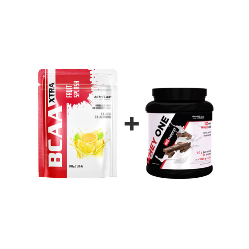 ACTIVLAB BCAA Xtra Fruit Splash - 800g + RED SUPPORT Whey One - 1020g