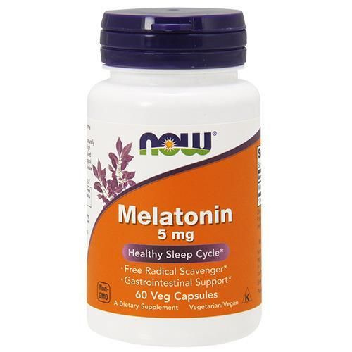 NOW - Melatonin 5mg - 60vcaps.