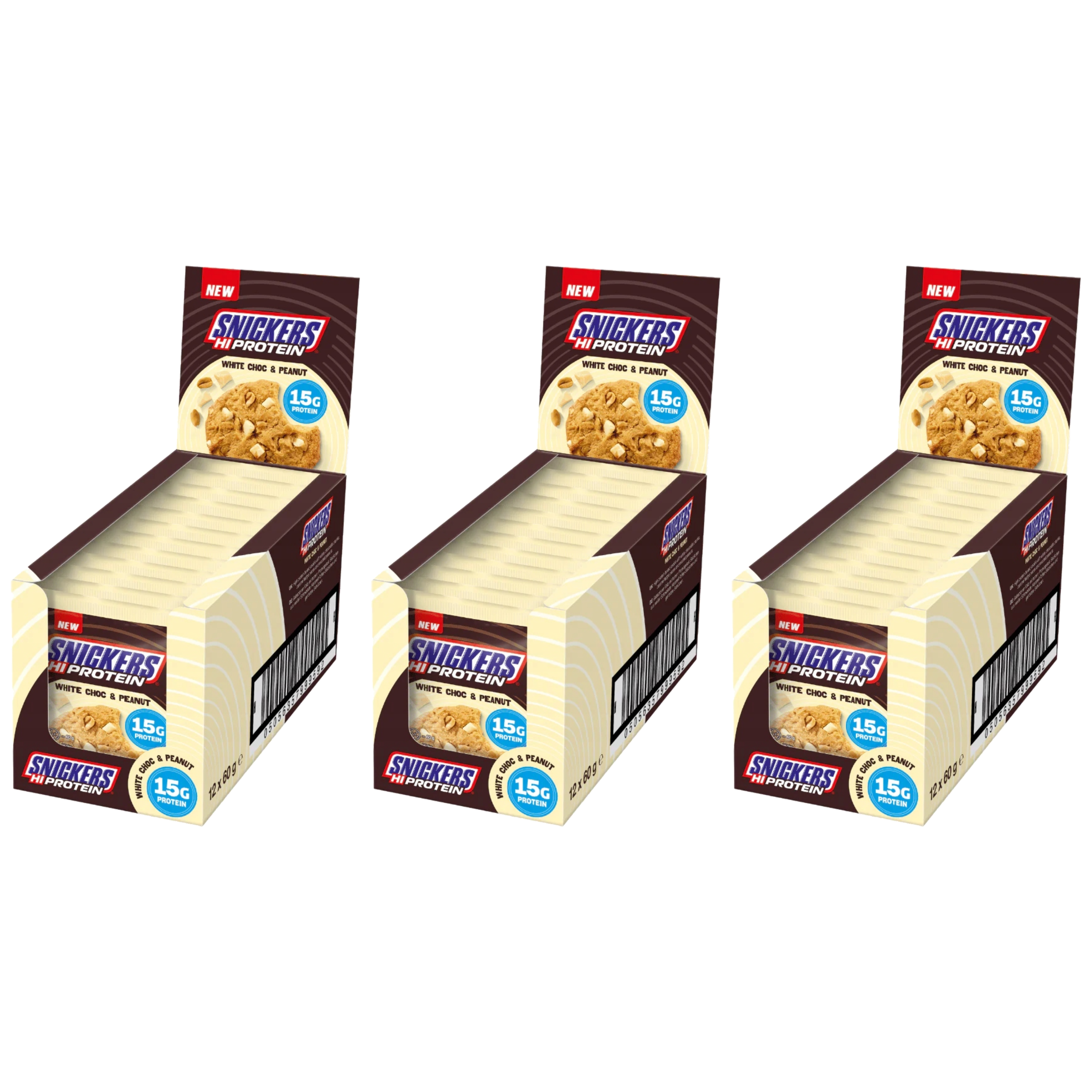 Mars - High Protein Cookie - 12x 3x 60g - White Chocolate & Peanut