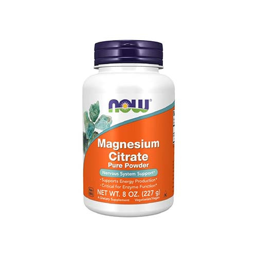 NOW Magnesium Citrate Powder - 2x 227g