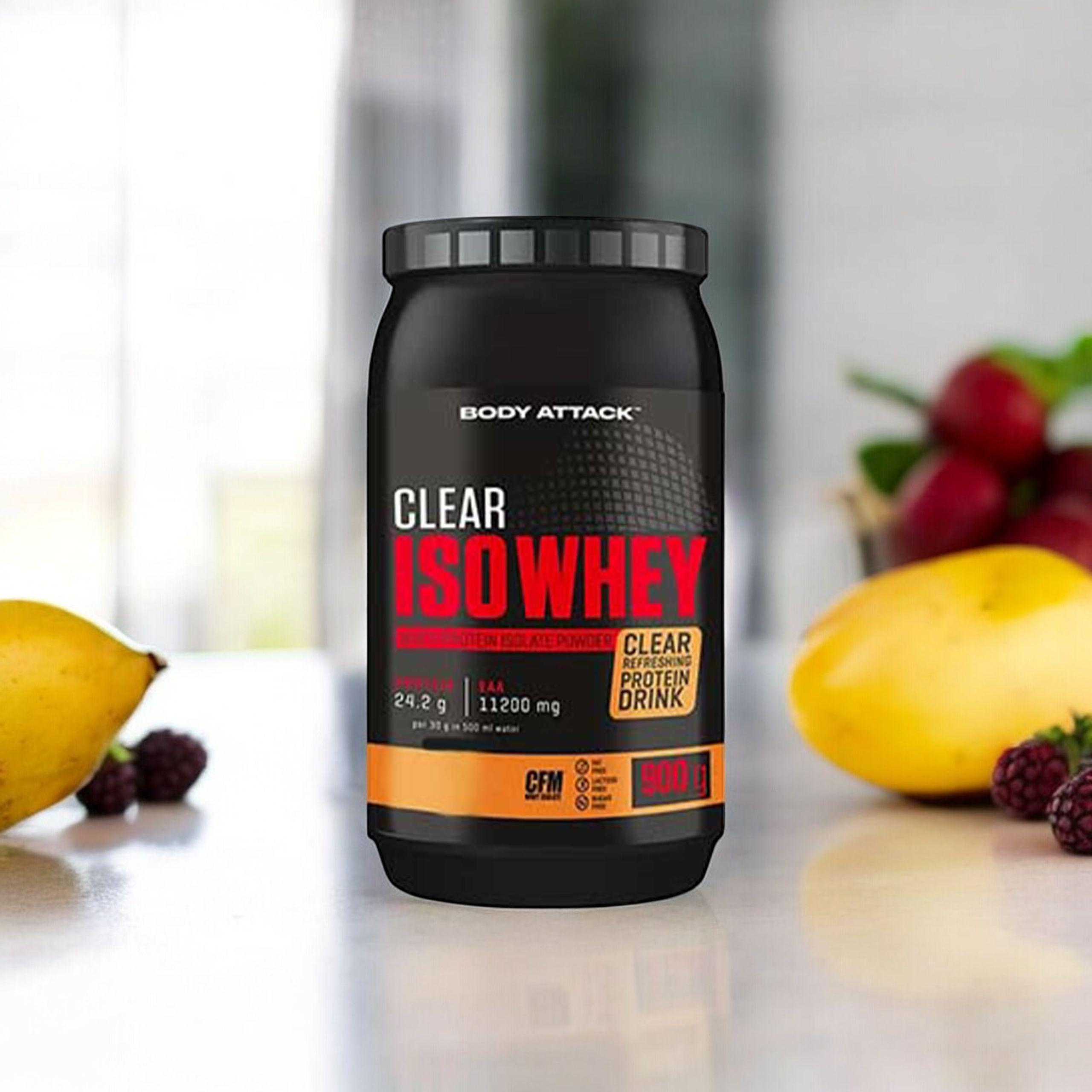 BODY ATTACK Clear Iso Whey - 3x 900g