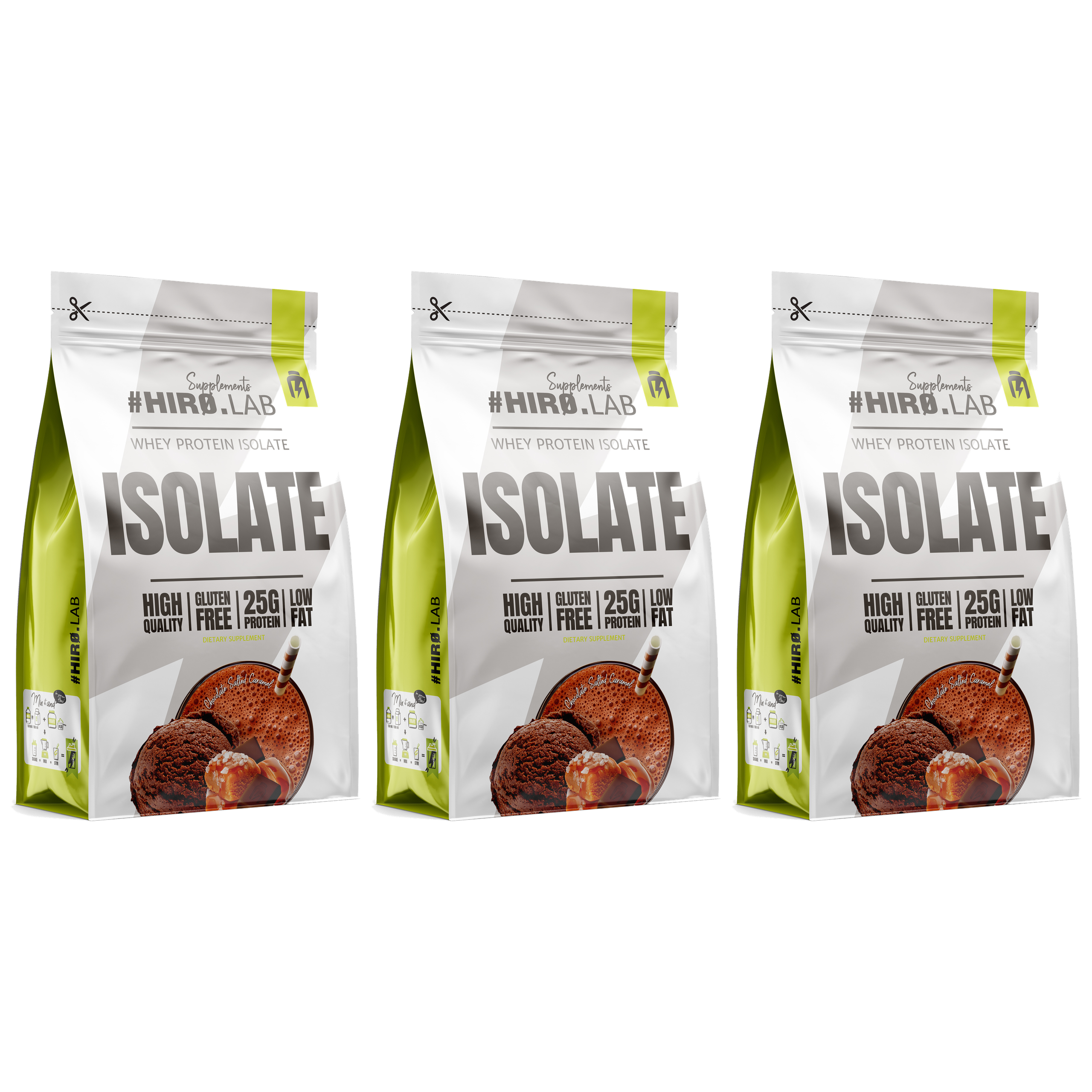 HIRO.LAB Whey Protein Isolate - 3x 700g