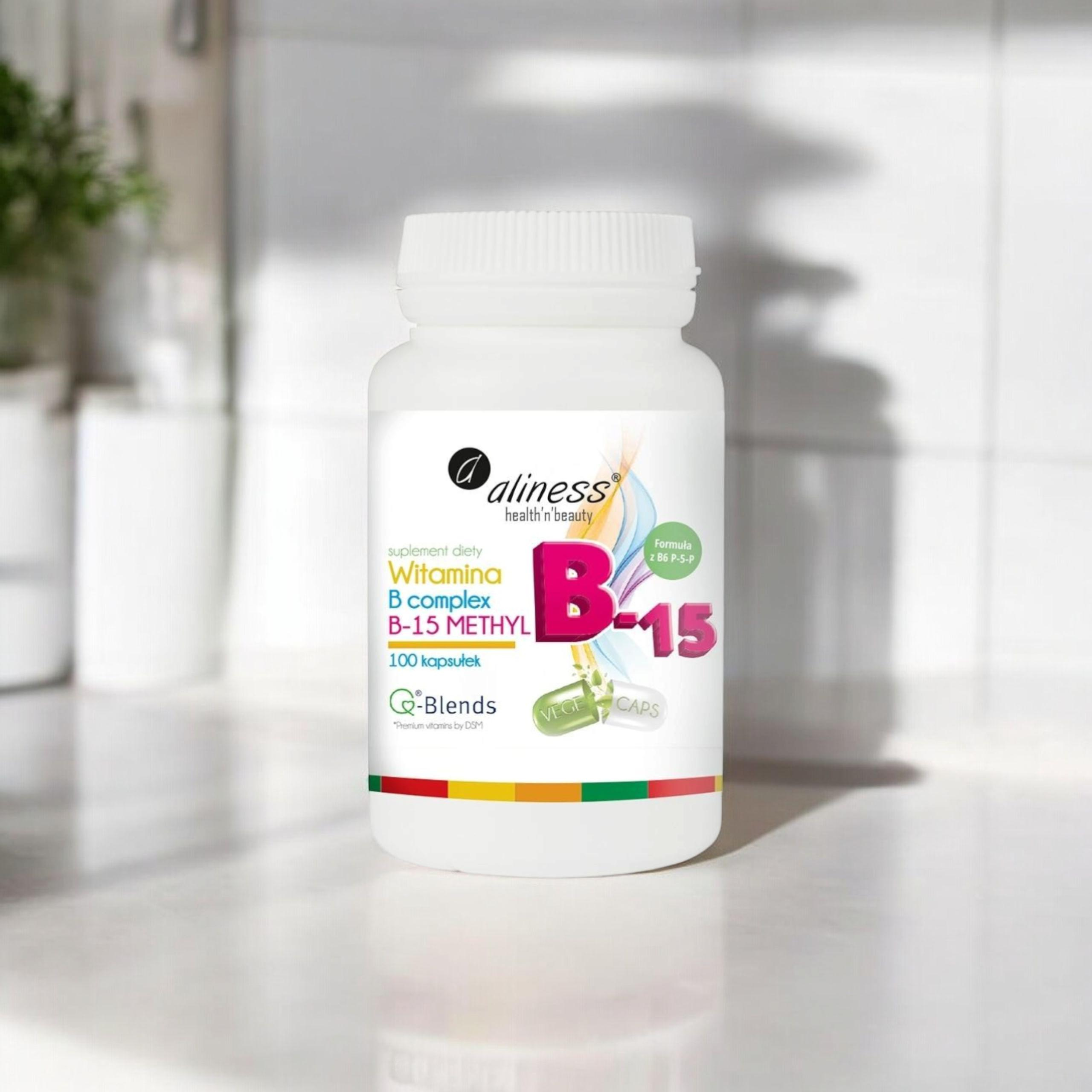 ALINESS - Witamina B Complex B-15 Methyl - 100vcaps.