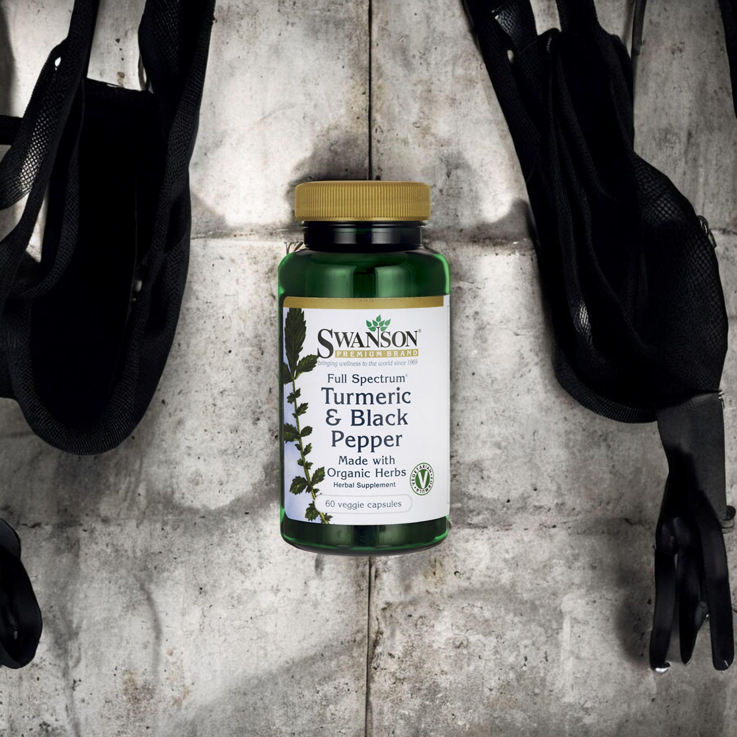 SWANSON Turmeric Black Pepper (Kurkuma z Piperyną) - 60vcaps.