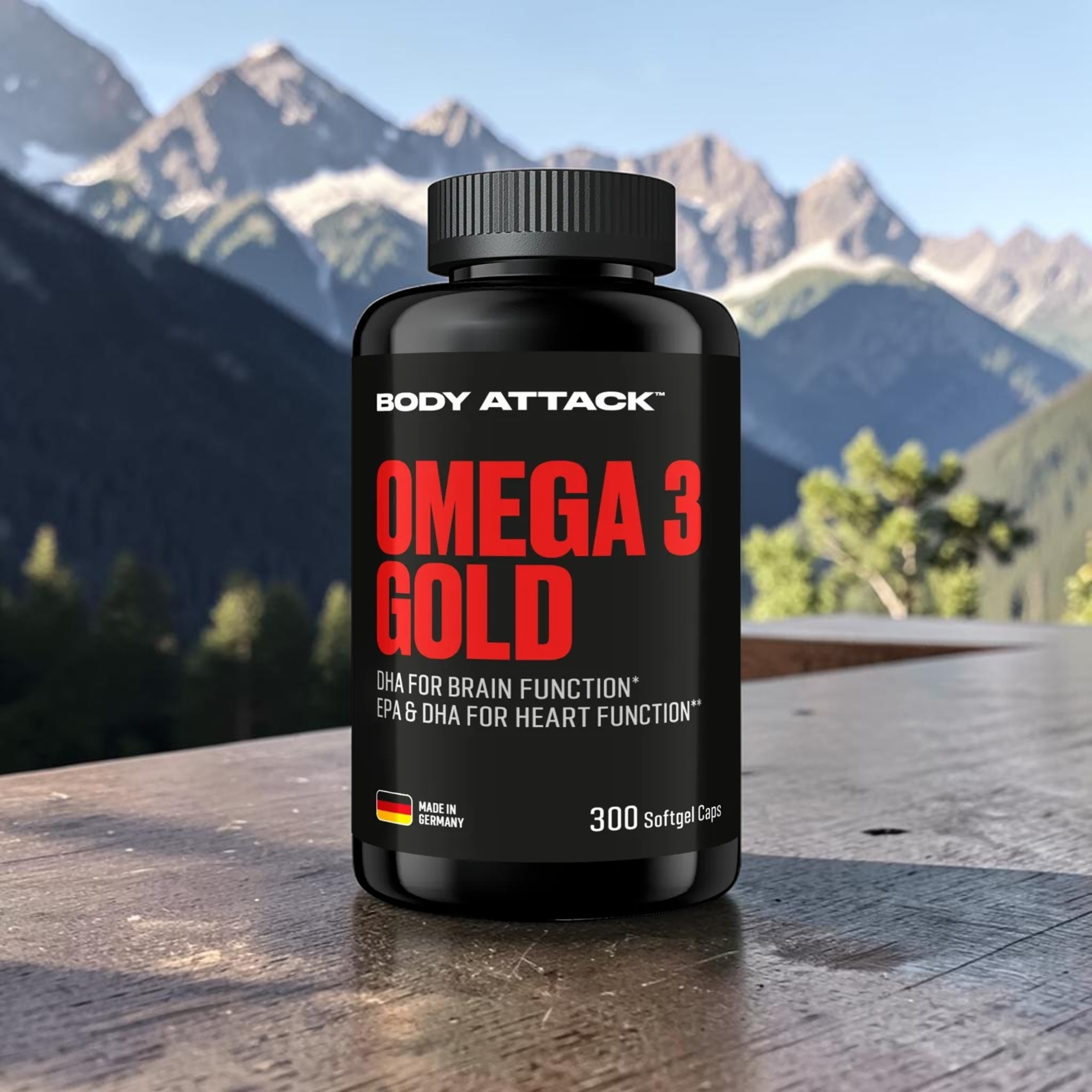 BODY ATTACK - Omega 3 Gold - 2x 300softgels