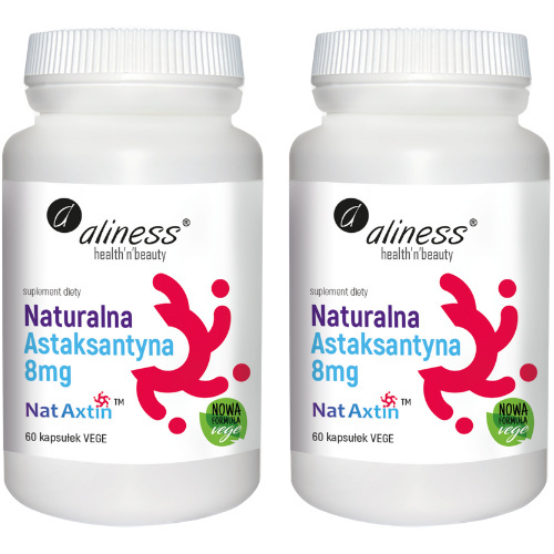 ALINESS - Naturalna Astaksantyna 8mg - 2x 60vcaps.