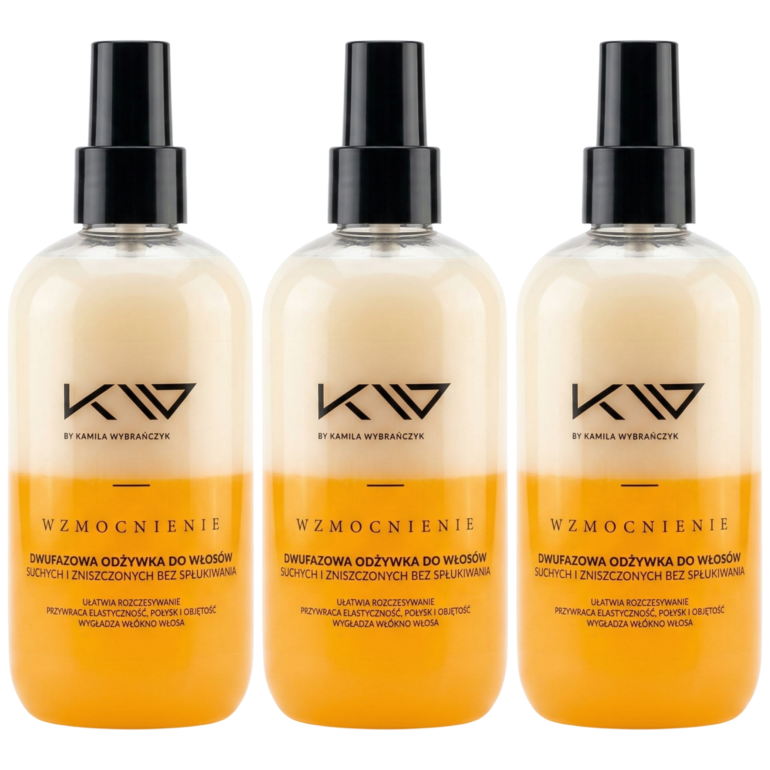 KAMILA WYBRAŃCZYK - Dwufazowa Odżywka do Włosów bez Spłukiwania - 3x 250ml