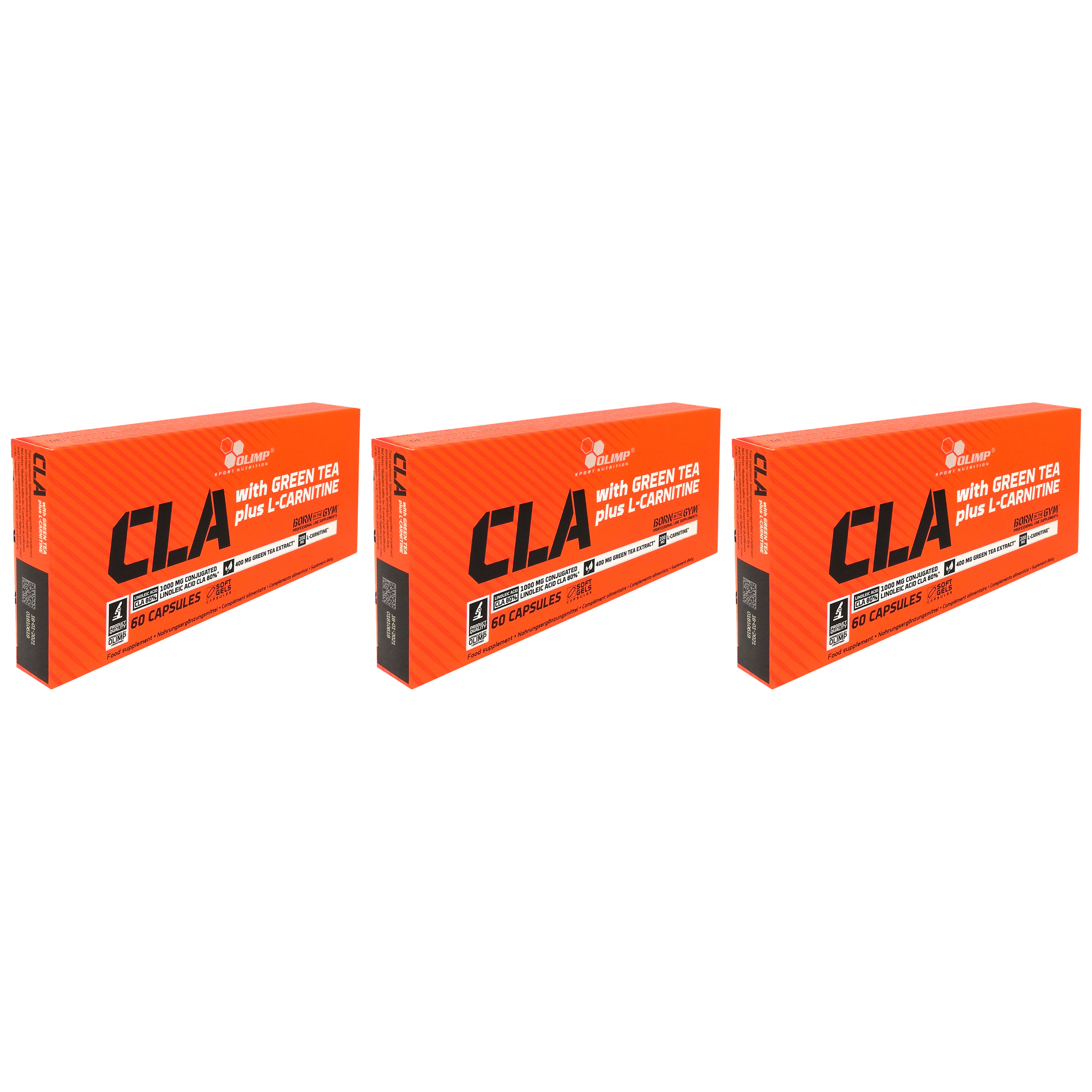 OLIMP CLA+ Green Tea+ L-Carnitine Sport Edition - 3x 60caps