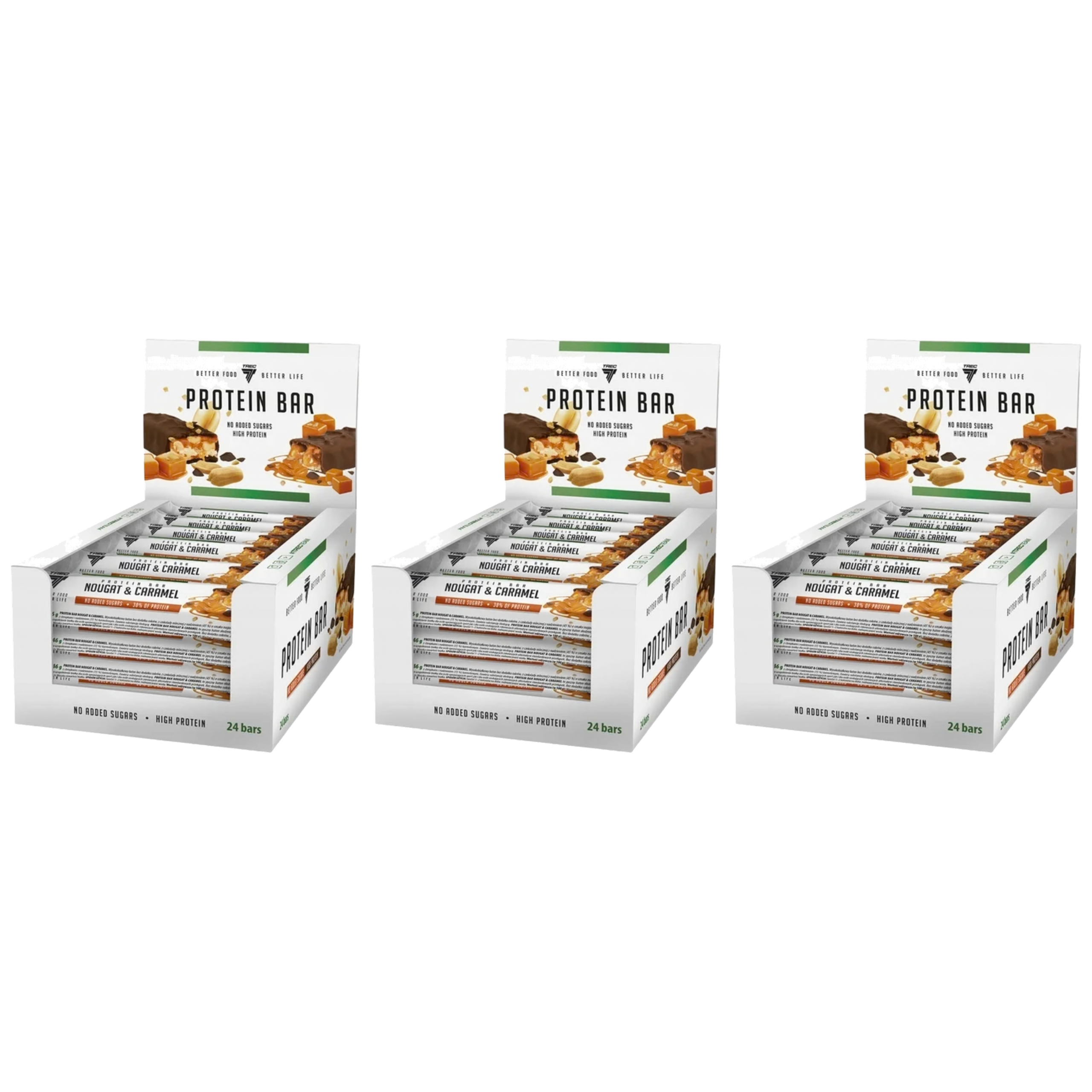 TREC - Protein Bar - 24x 3x 49g - Peanut & Caramel