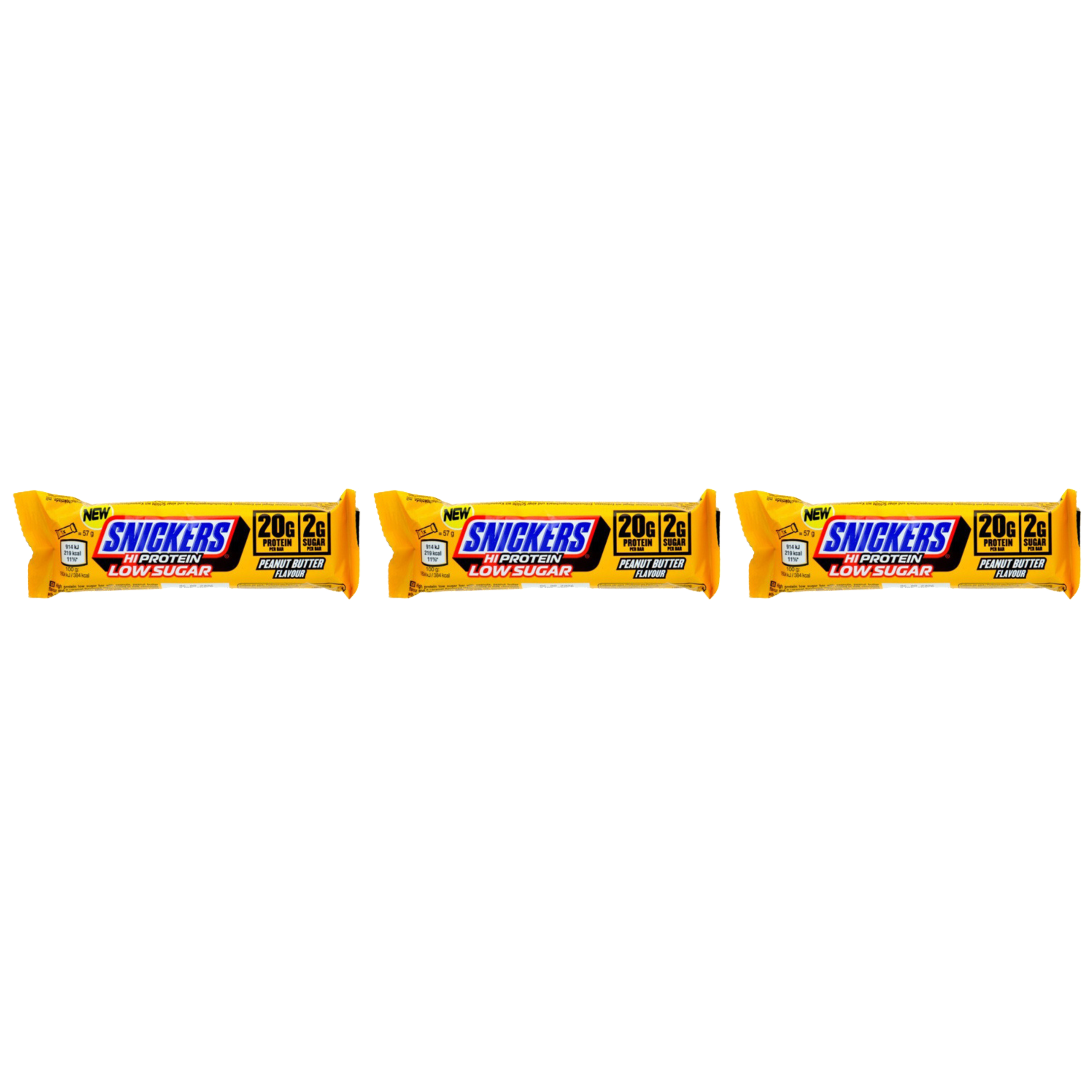 Mars - Baton Snickers HIProtein LowSugarBar - 3x 57g 