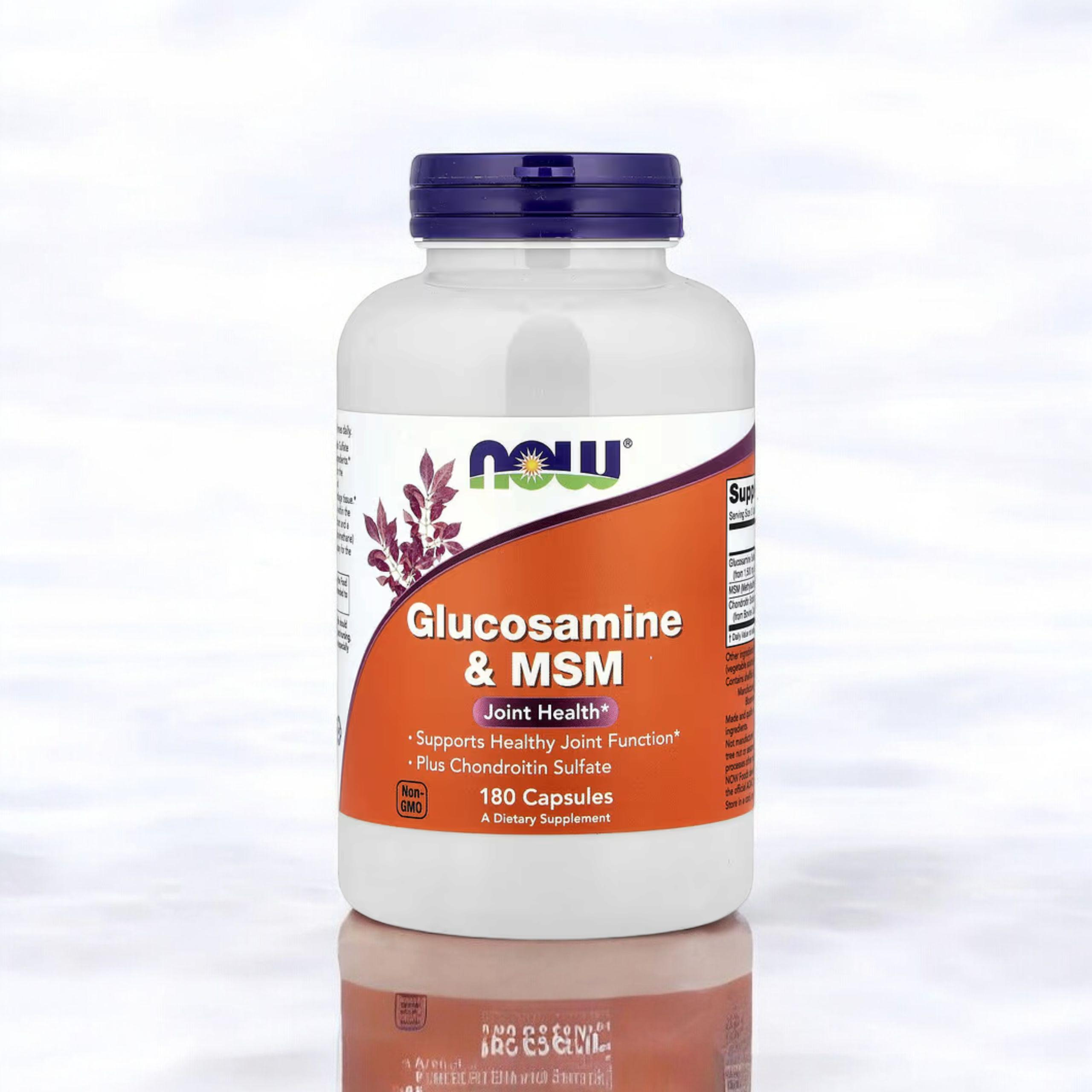 NOW Glucosamine & MSM - 3x 180caps