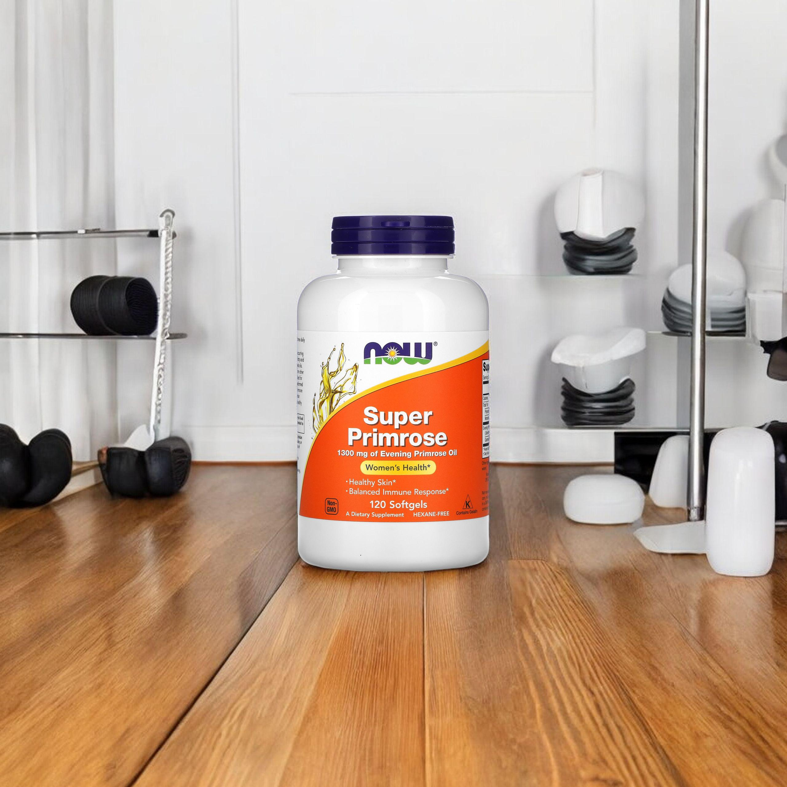 NOW Super Primrose - 120softgels. - Olej z Wiesiołka Dwuletniego