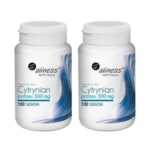 ALINESS - Cytrynian Potasu 300mg - 2x 100vtabs.