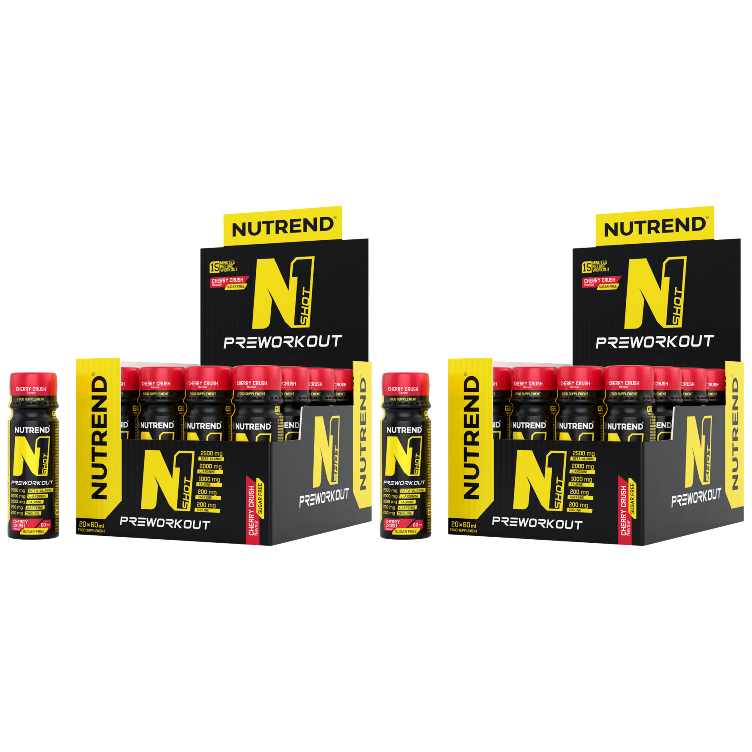 NUTREND - Shot PreWorkout - 20x 2x 60ml 