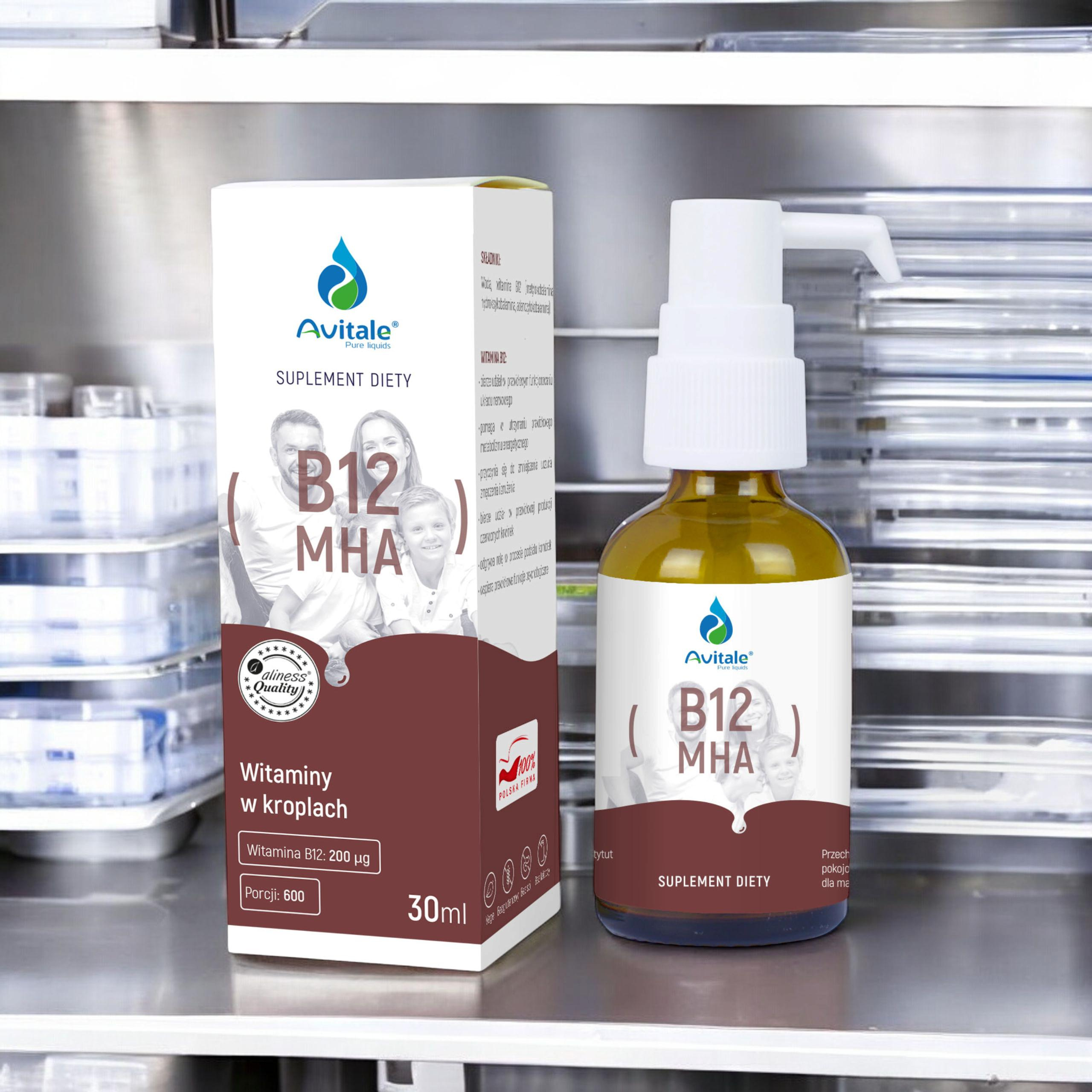 ALINESS - Avitale Witamina B12 MHA 200mcg - 30ml