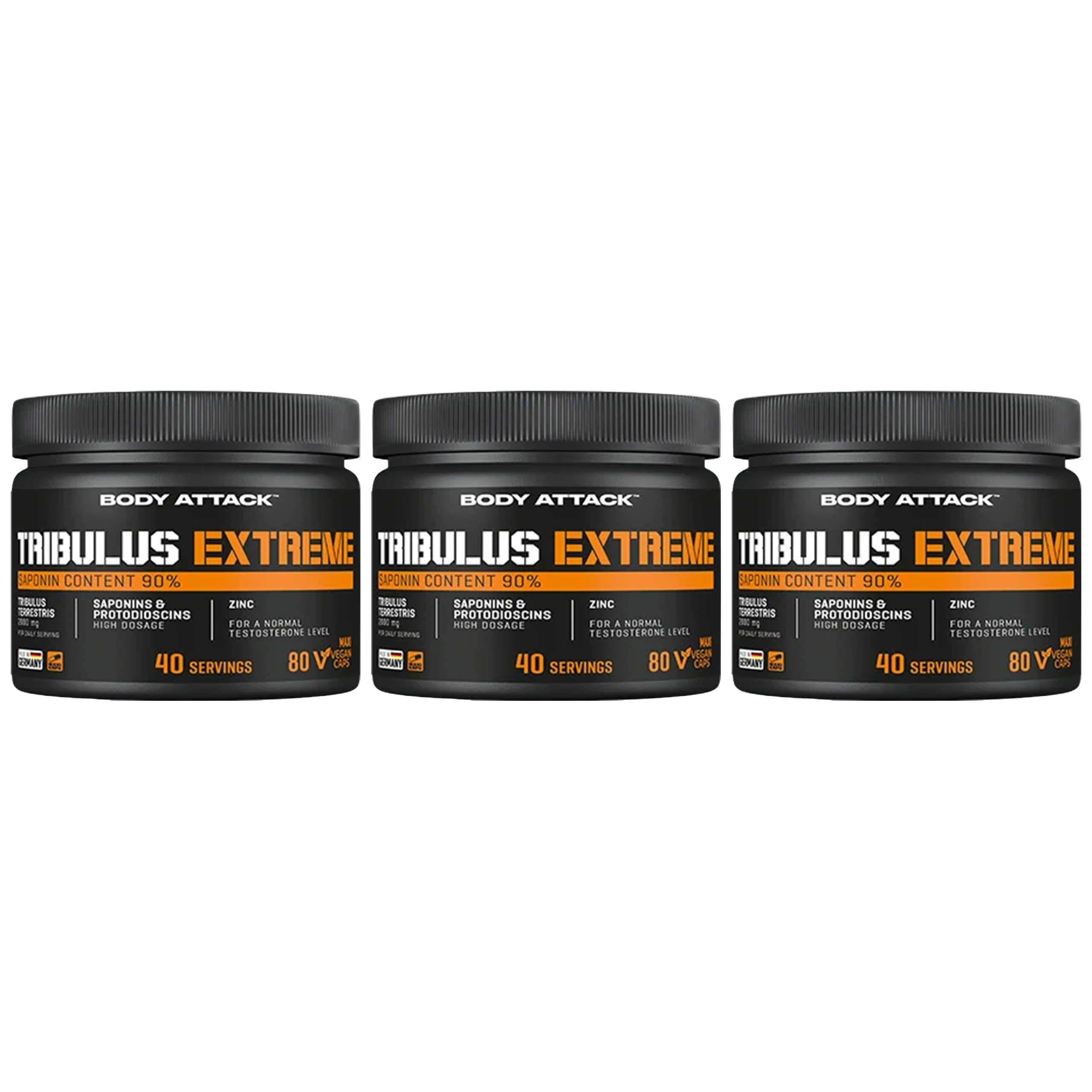 BODY ATTACK Tribulus Extreme - 3x 80vcaps.