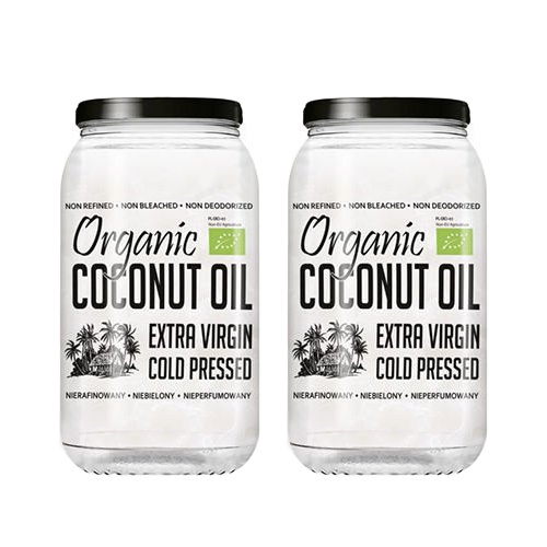 DIET FOOD Bio olej kokosowy Extra Virgin - 2x 1000ml