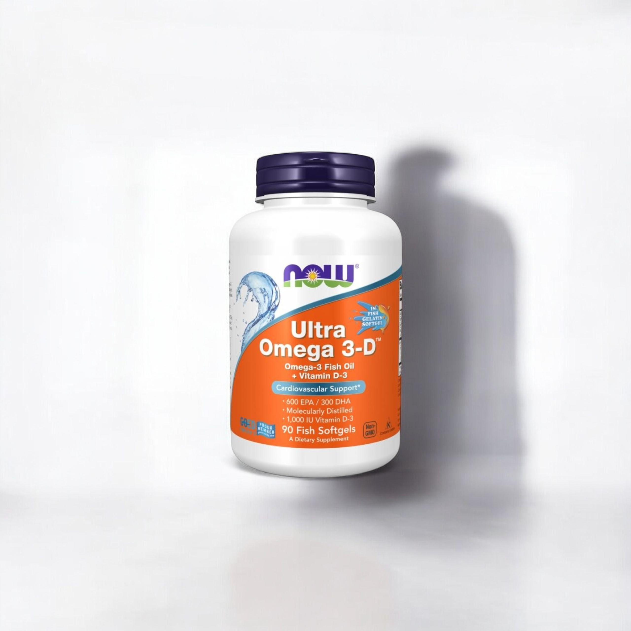 NOW - Ultra Omega 3-D Fish Oil - 2x 90softgels