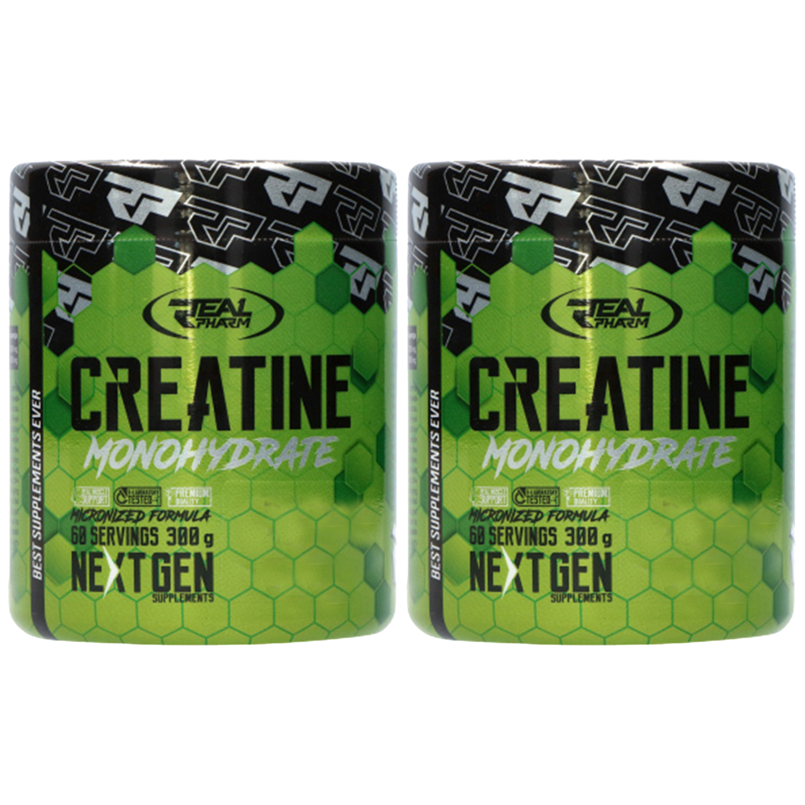 REAL PHARM Creatine Monohydrate - 2x 300g