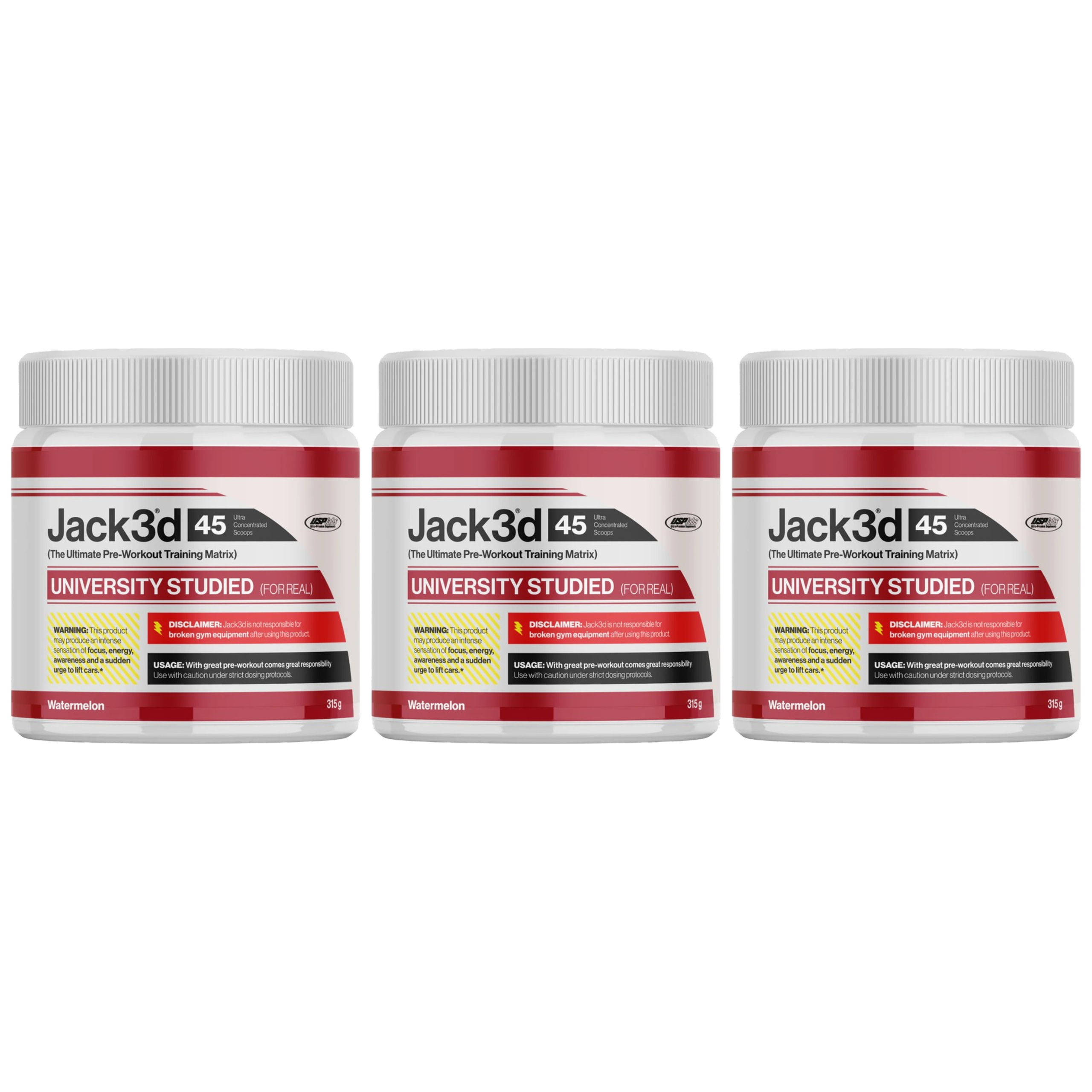 USP LABS - Jack3d Advanced Preworkout - 3x 315g