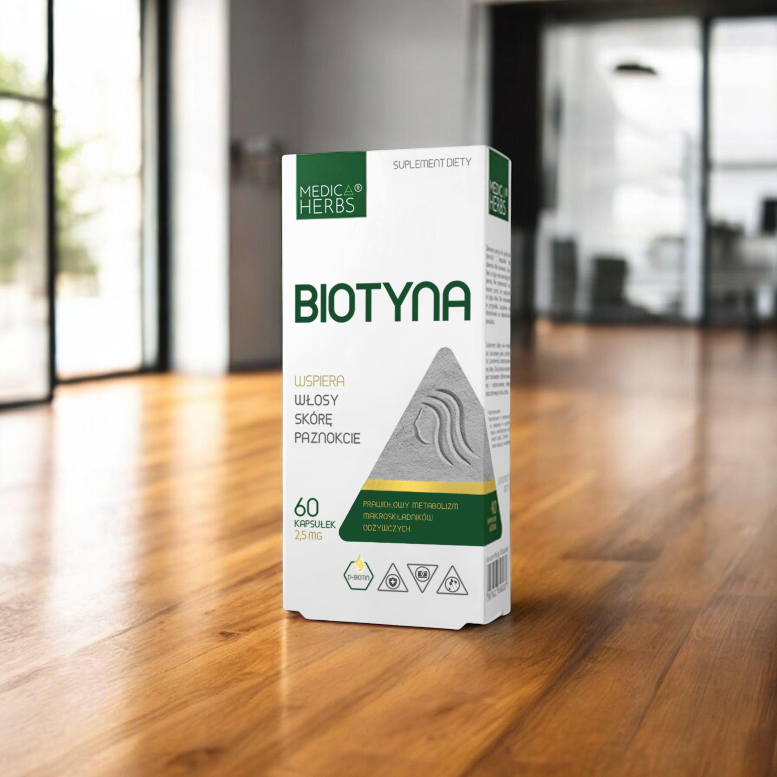 MEDICA HERBS - Biotyna 2,5mg - 3x 60caps.